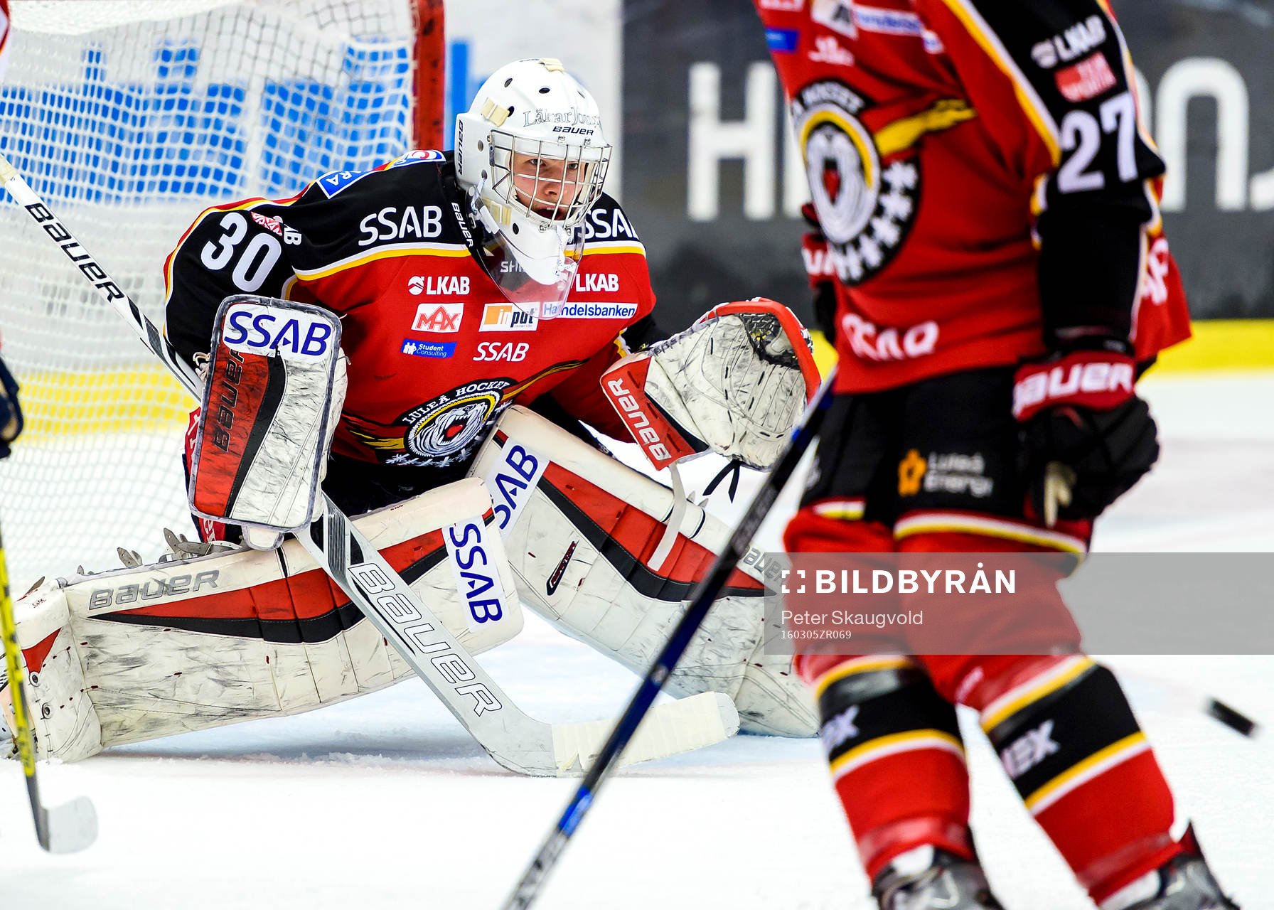 Luleås målvakt Filip Gustafsson