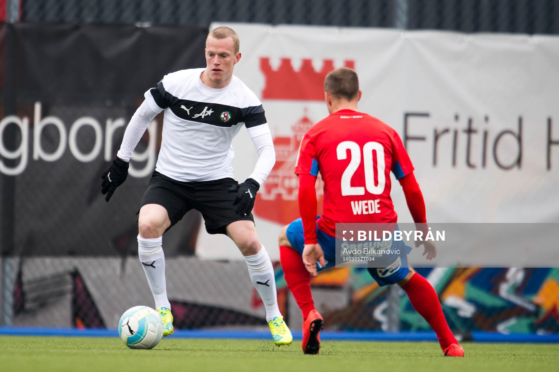 Helsingborgs Calle Wede och Örebros Daniel Gustavsson