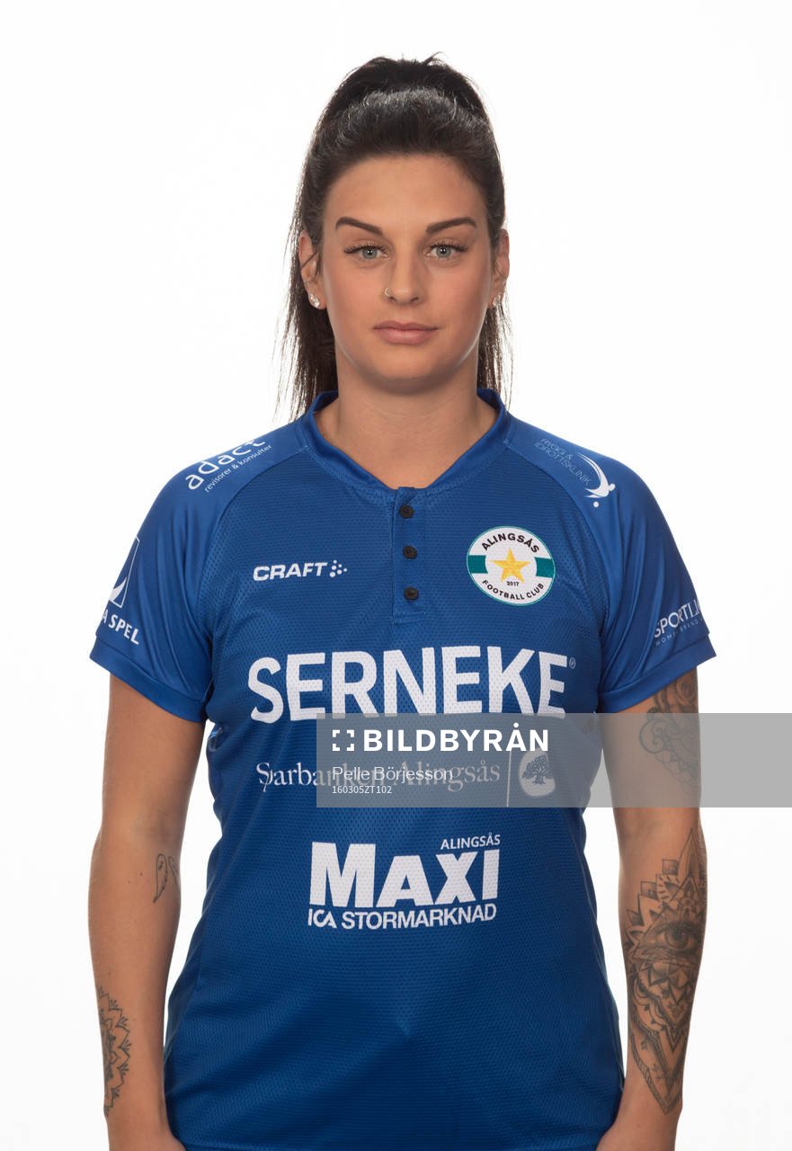 Alingsås FC United  Amanda Nordberg poserar för ett porträtt den 5 mars 2020 i Alingsås.