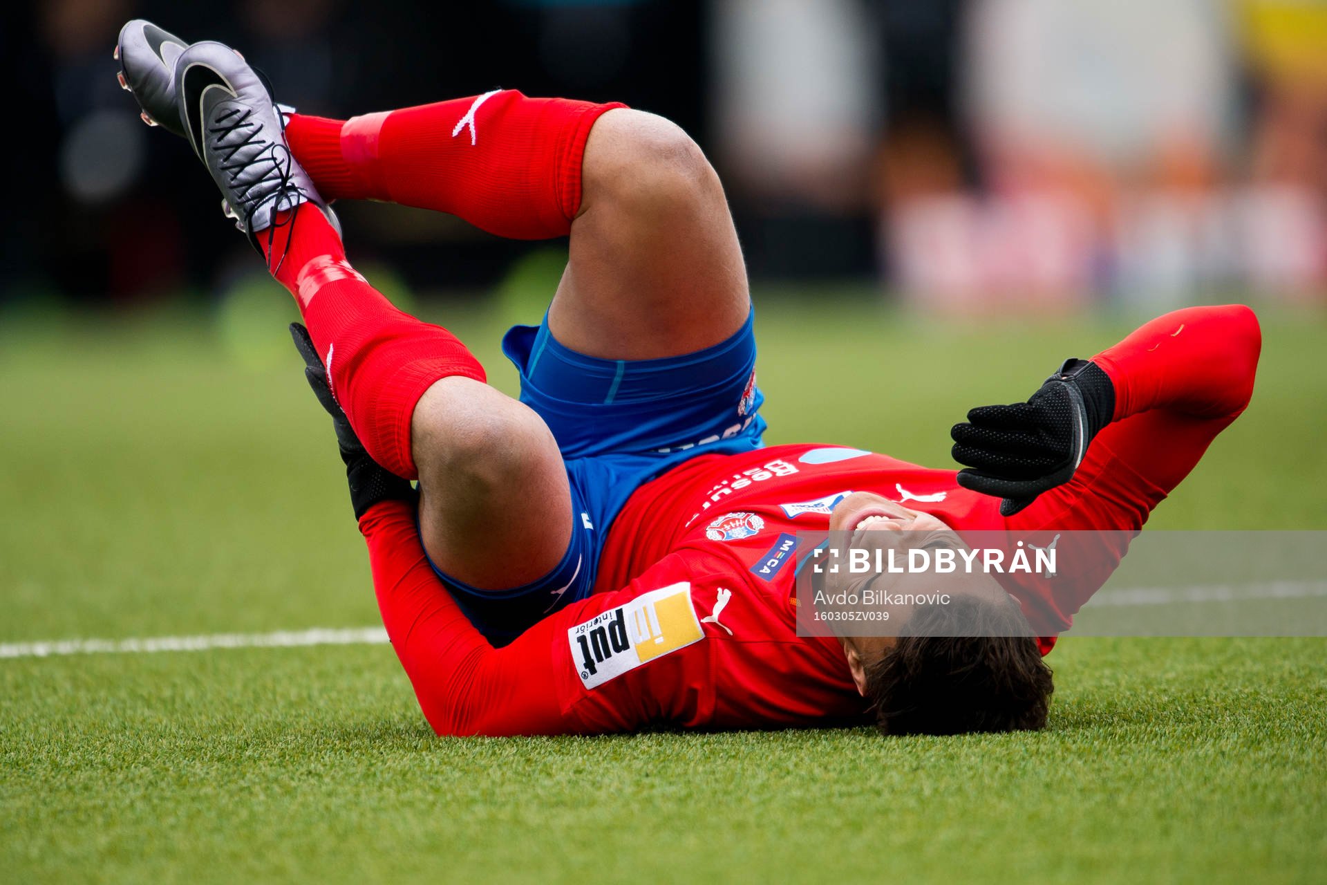 Helsingborgs Matthew Rusike skadades