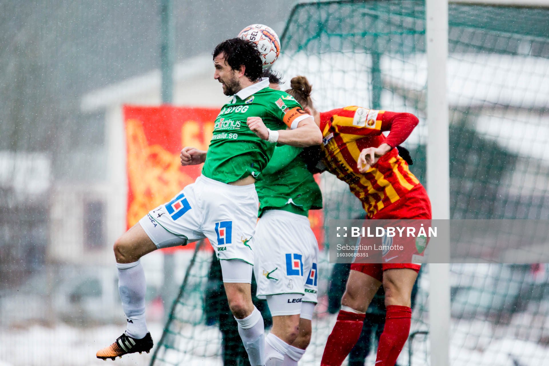 Ljungskiles Aleksandar Kitic under fotbollsmatchen i Svenska Cupen mellan Ljungskile och Syrianska den 6 mars 2016 i Lilla Edet.