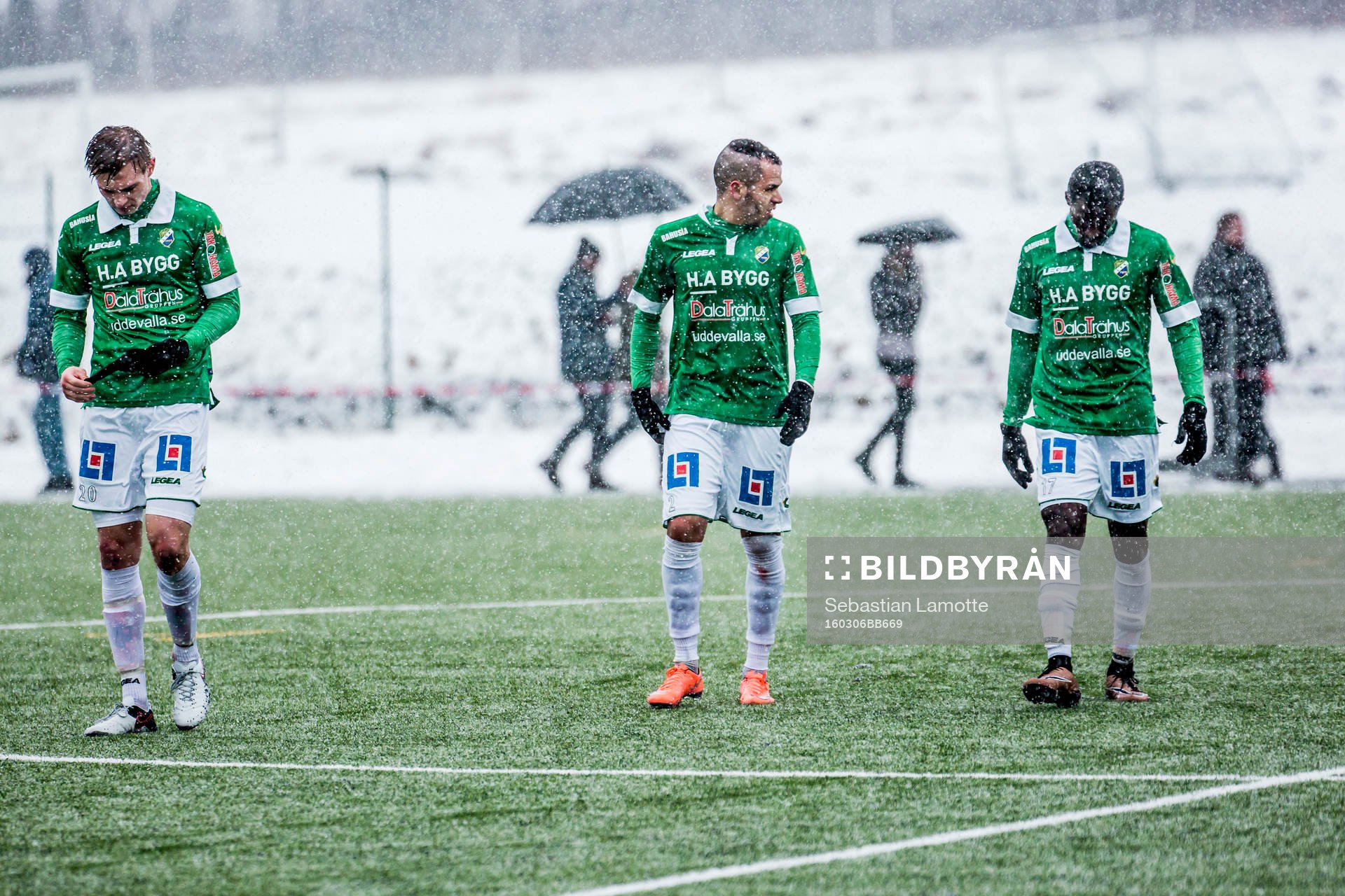 Ljungskiles Linus Dahl, Ahmed El Amrani och Yussif Chibsah