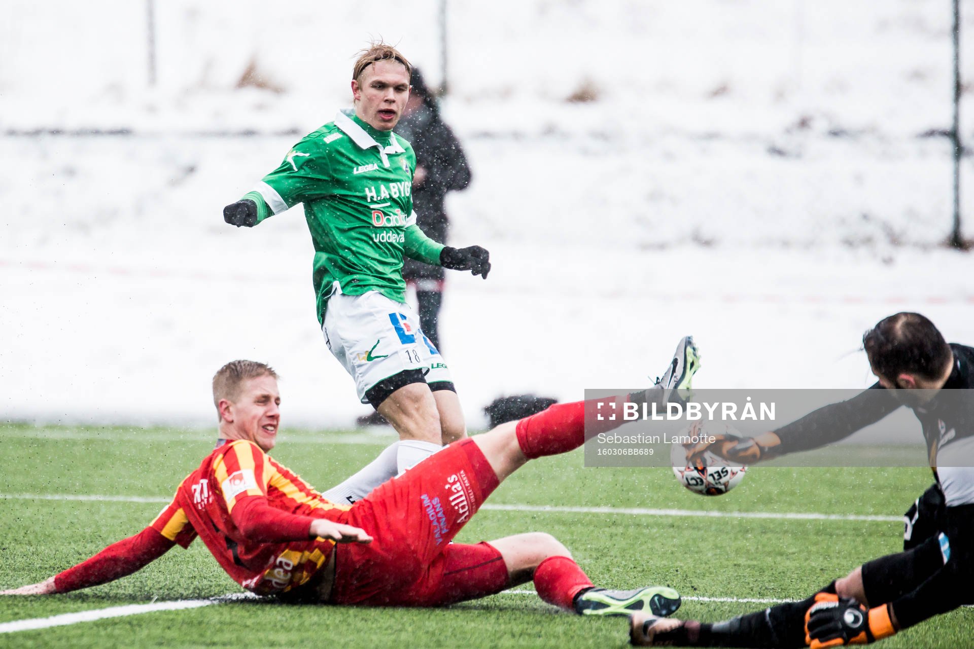 Ljungskiles Linus Tornblad med friläge mot Syrianskas