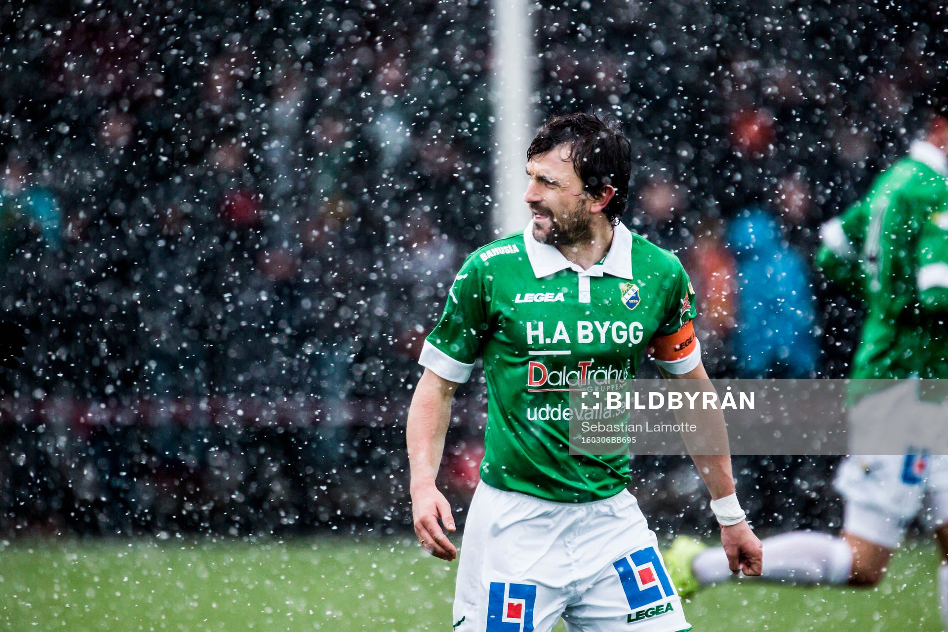 Ljungskiles Aleksandar Kitic under fotbollsmatchen i Svenska Cupen mellan Ljungskile och Syrianska den 6 mars 2016 i Lilla Edet.