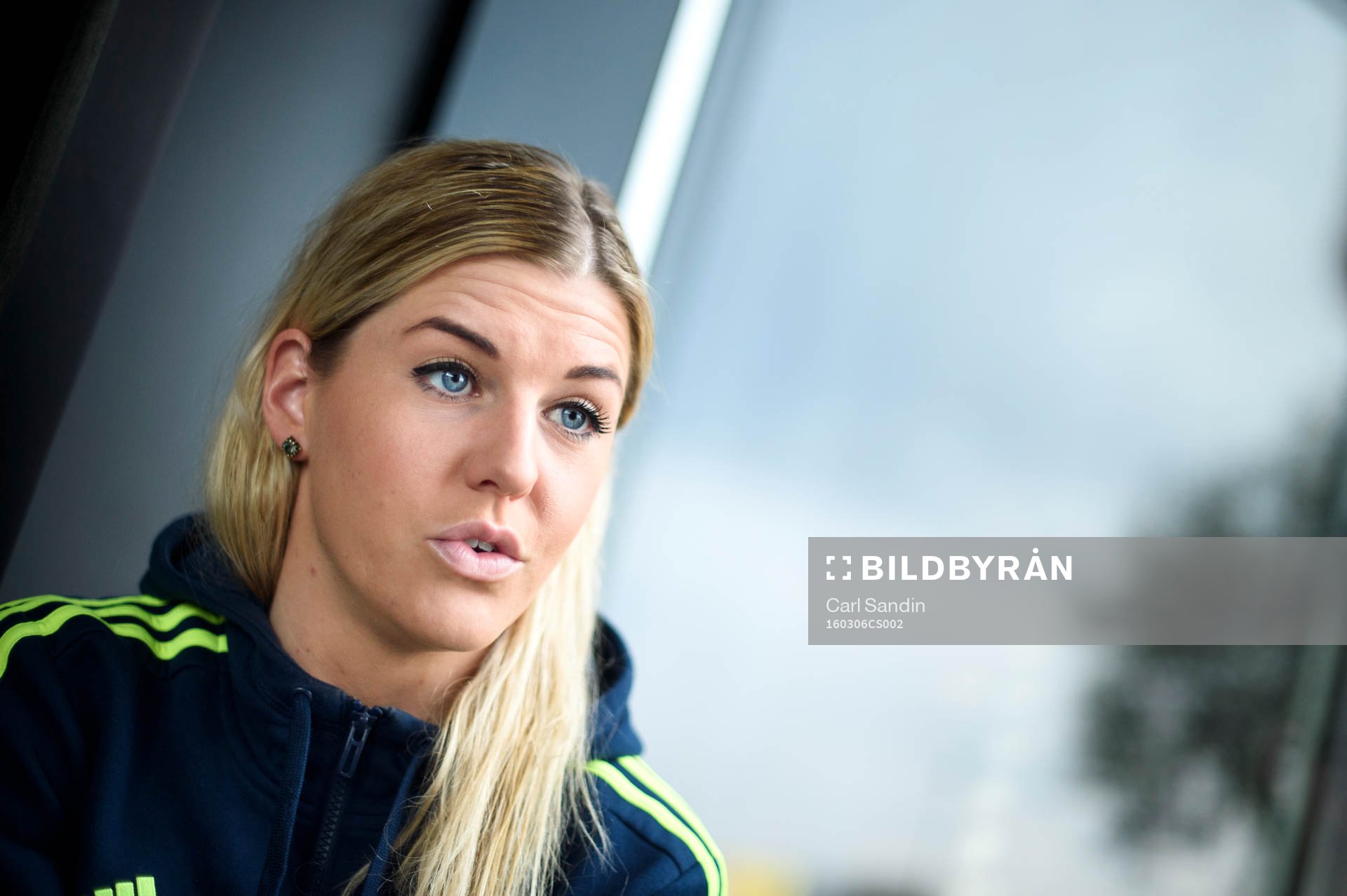 Sveriges Olivia Schough blir intervjuad