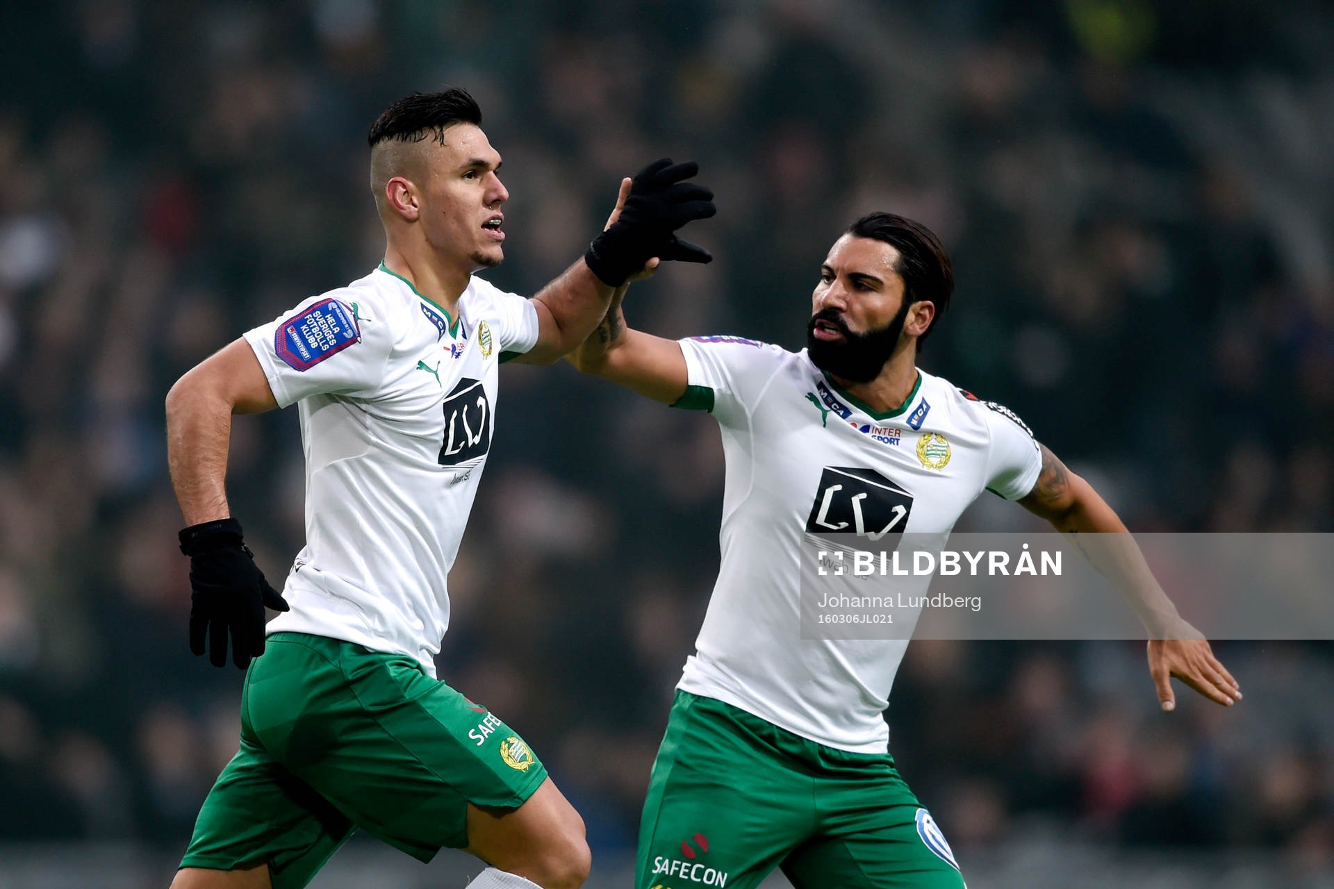 Hammarbys Alexssander Medeiros de Azeredo och Stefan Batan
