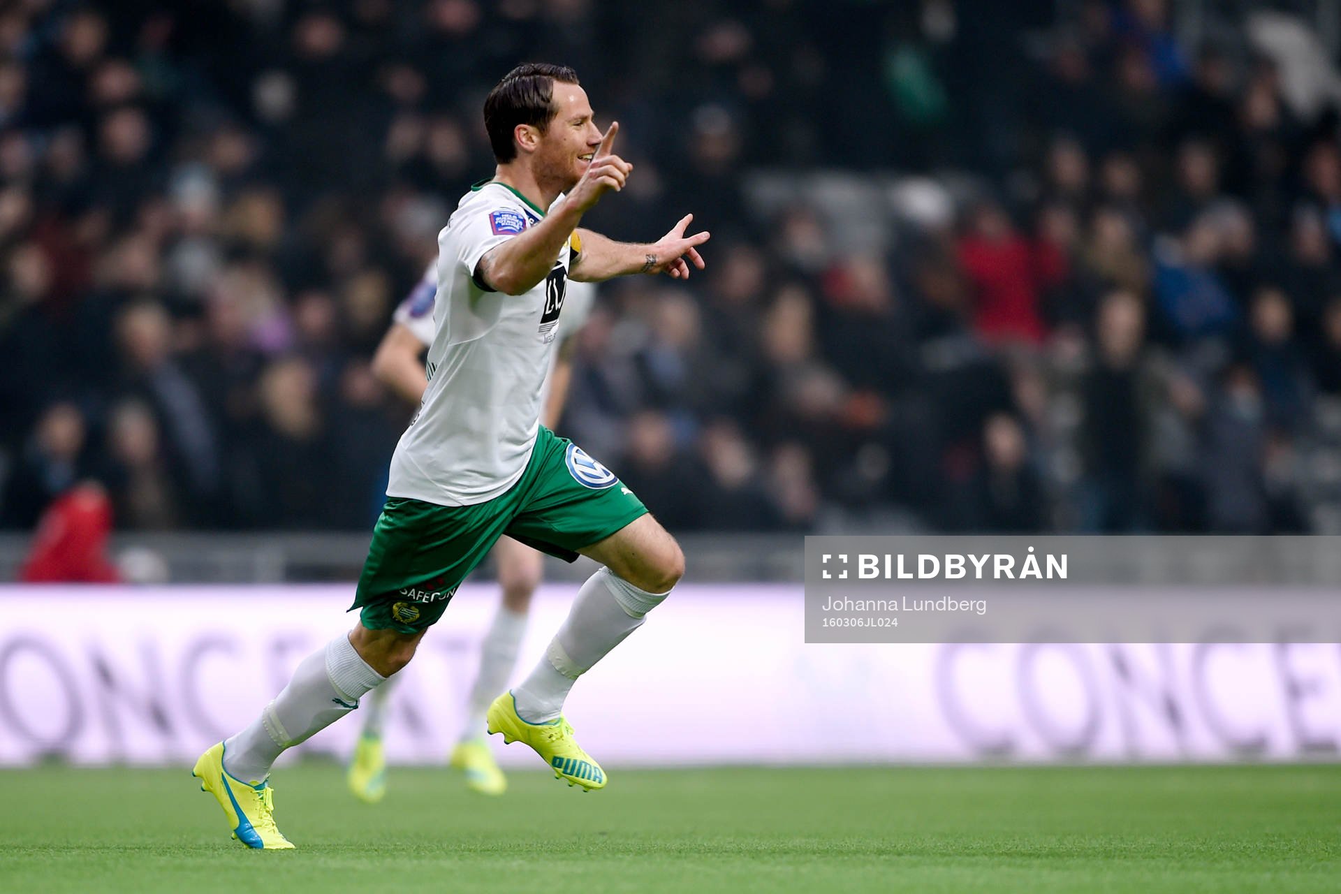 Hammarbys Johan Persson jublar