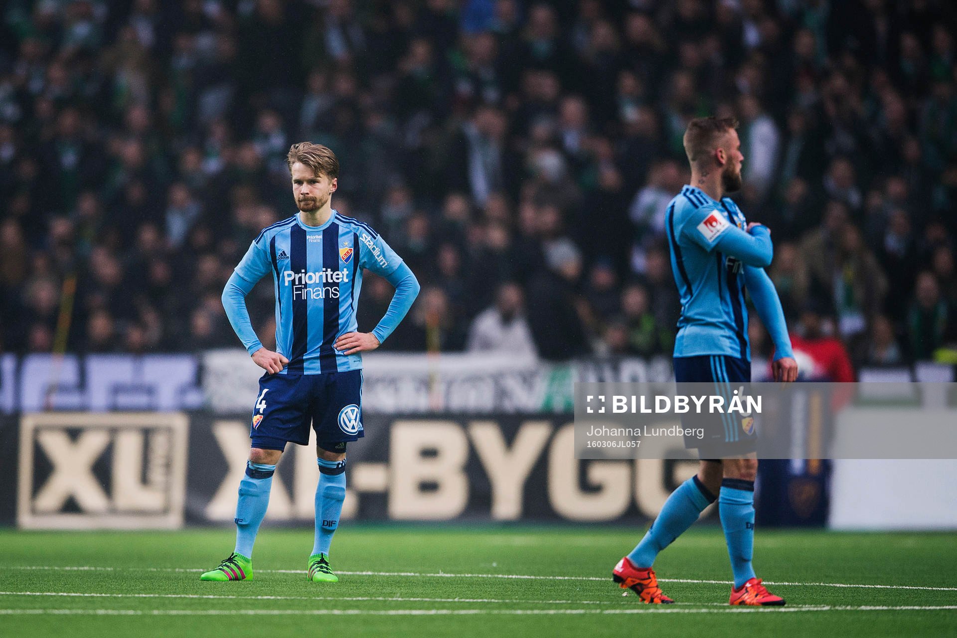 Djurgårdens Jacob Une Larsson och Alexander Faltsetas