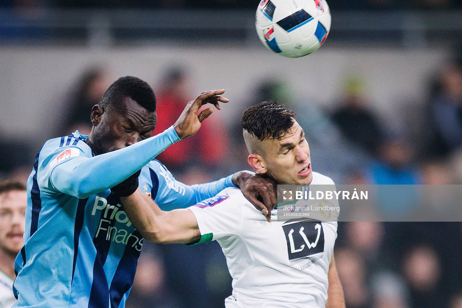 Djurgårdens Omar Colley och Hammarbys Alexssander Medeiros