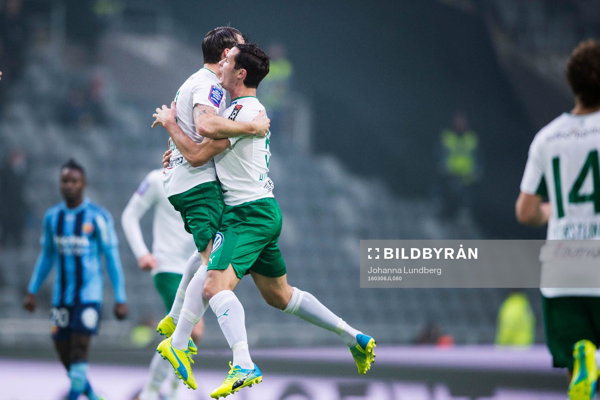 Hammarbys Johan Persson jublar