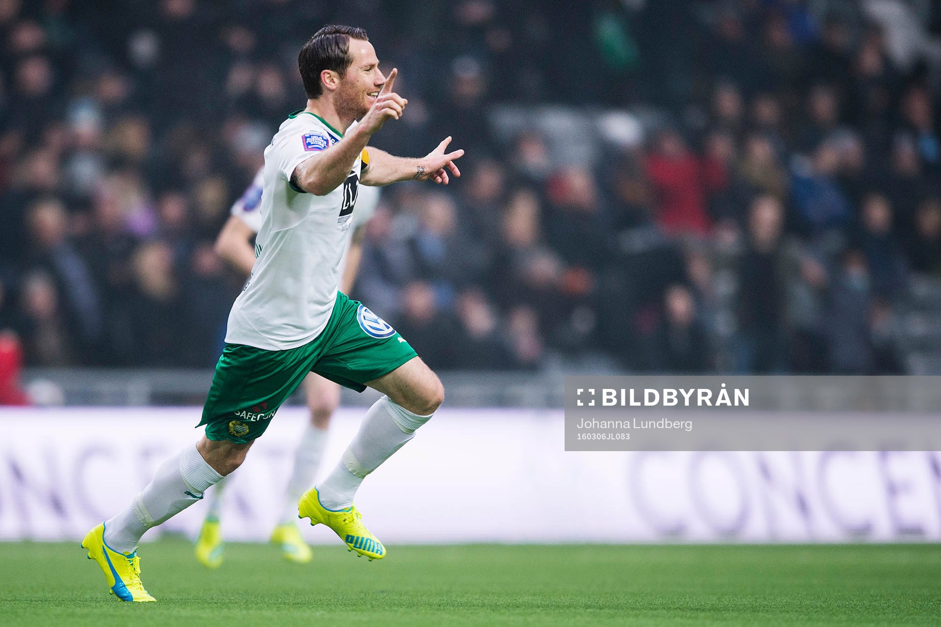 Hammarbys Johan Persson jublar