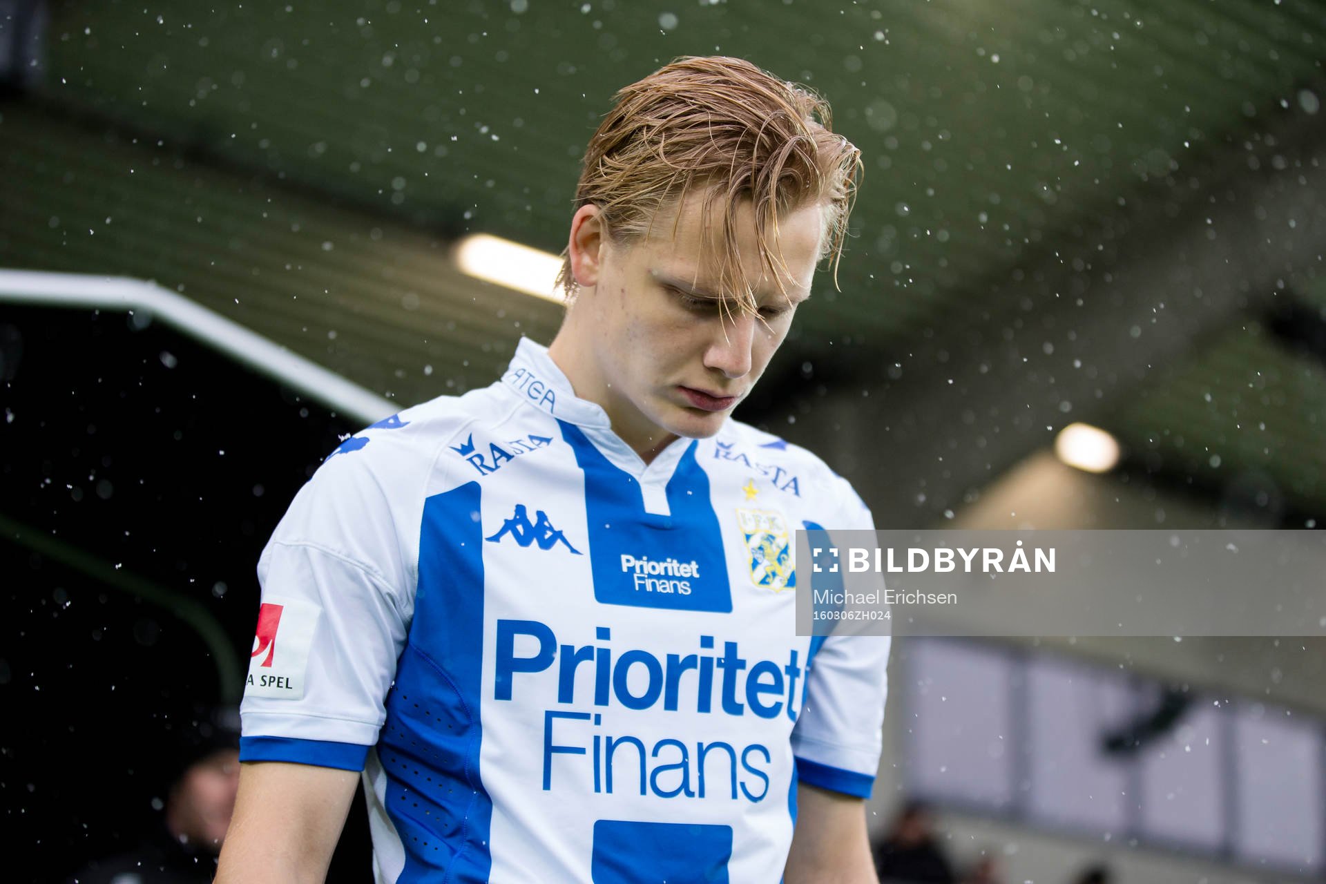 IFK Göteborgs Billy Nordström på väg in till planen