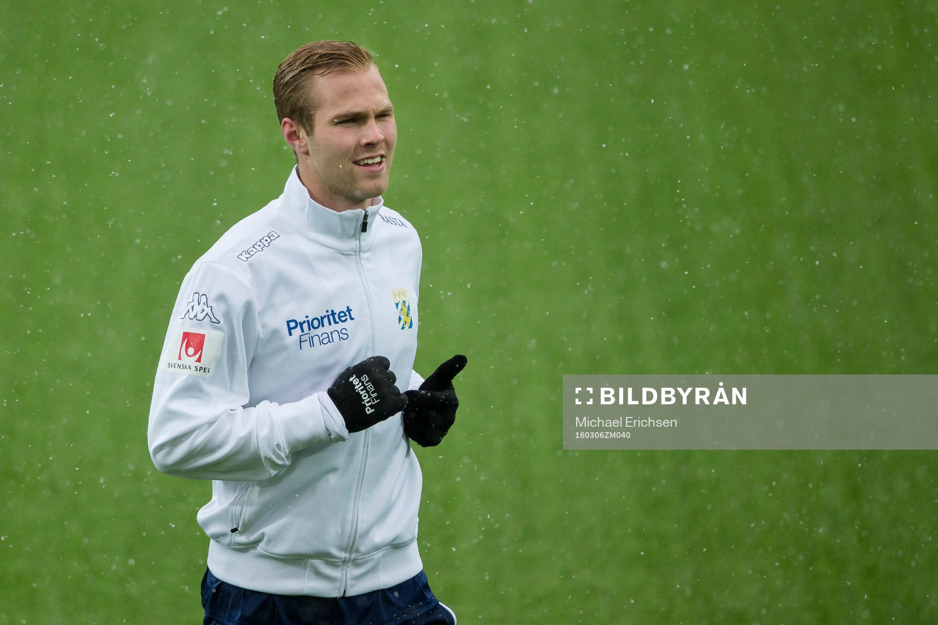 IFK Göteborgs Gustav Engvall innan en fotbollsmatch i