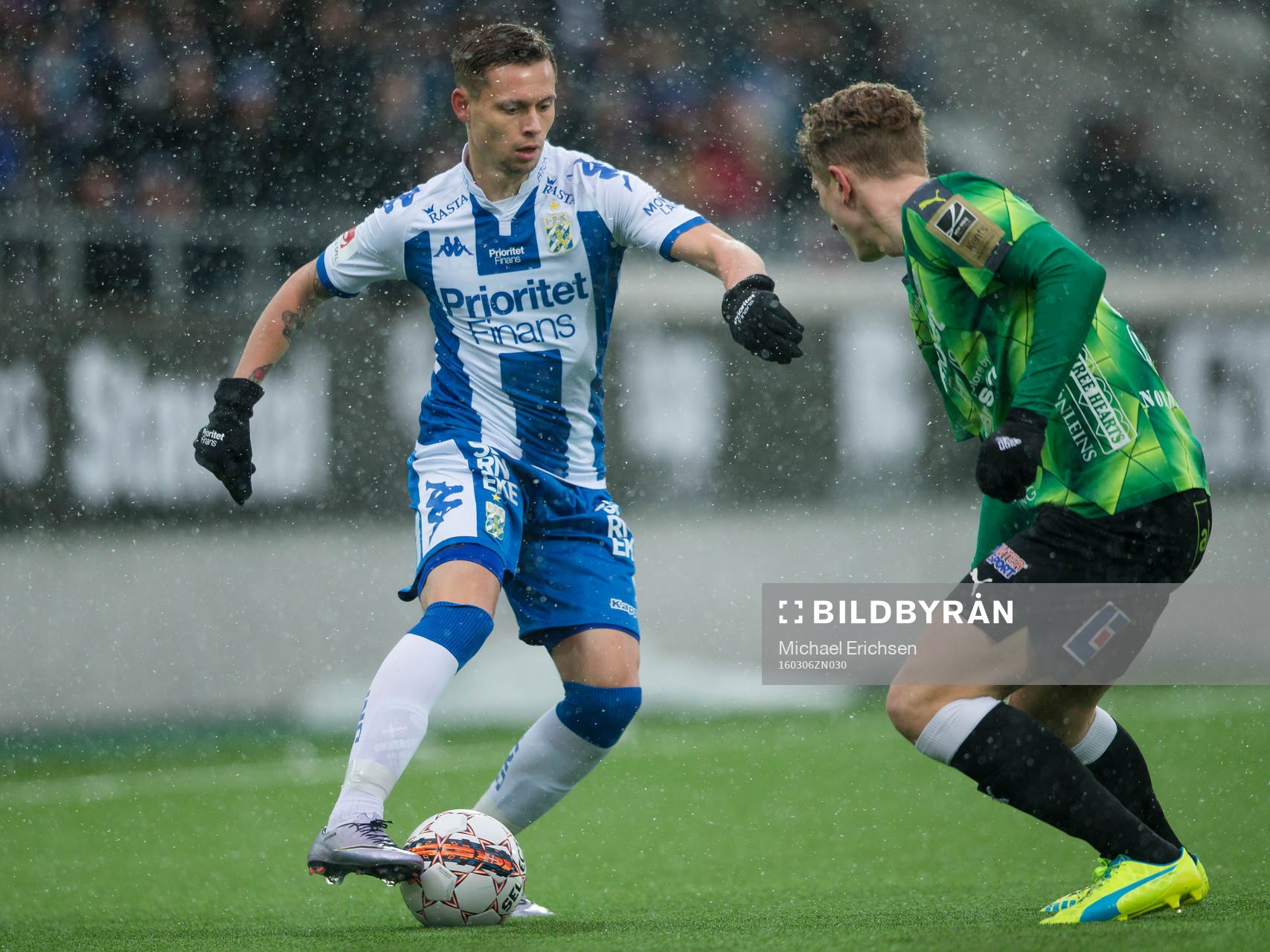 IFK Göteborgs Jakob Ankersen mot Halmstads Andreas
