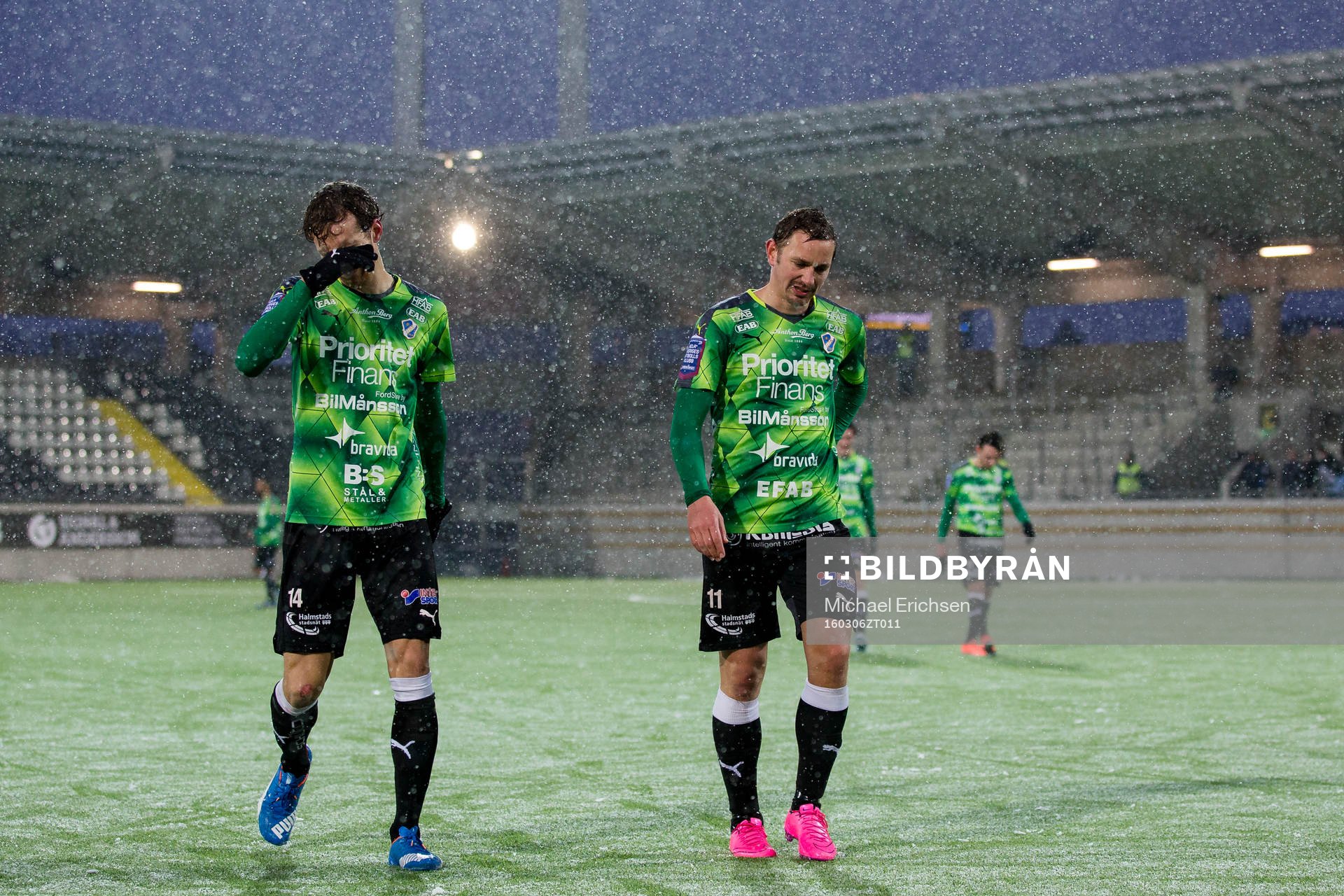 Halmstads Alexander Henningsson och Fredrik Olsson deppar