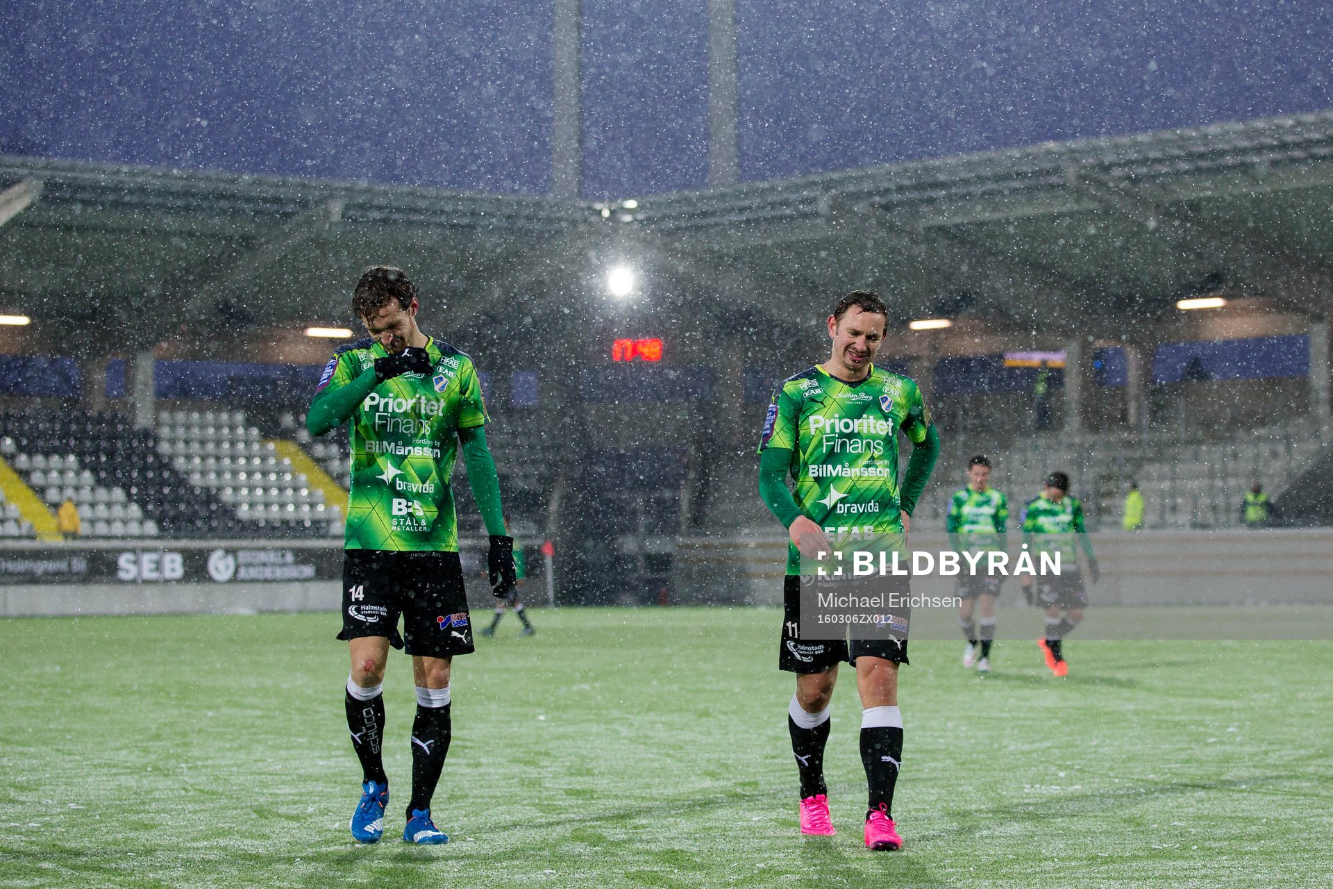Halmstads Alexander Henningsson och Fredrik Olsson deppar