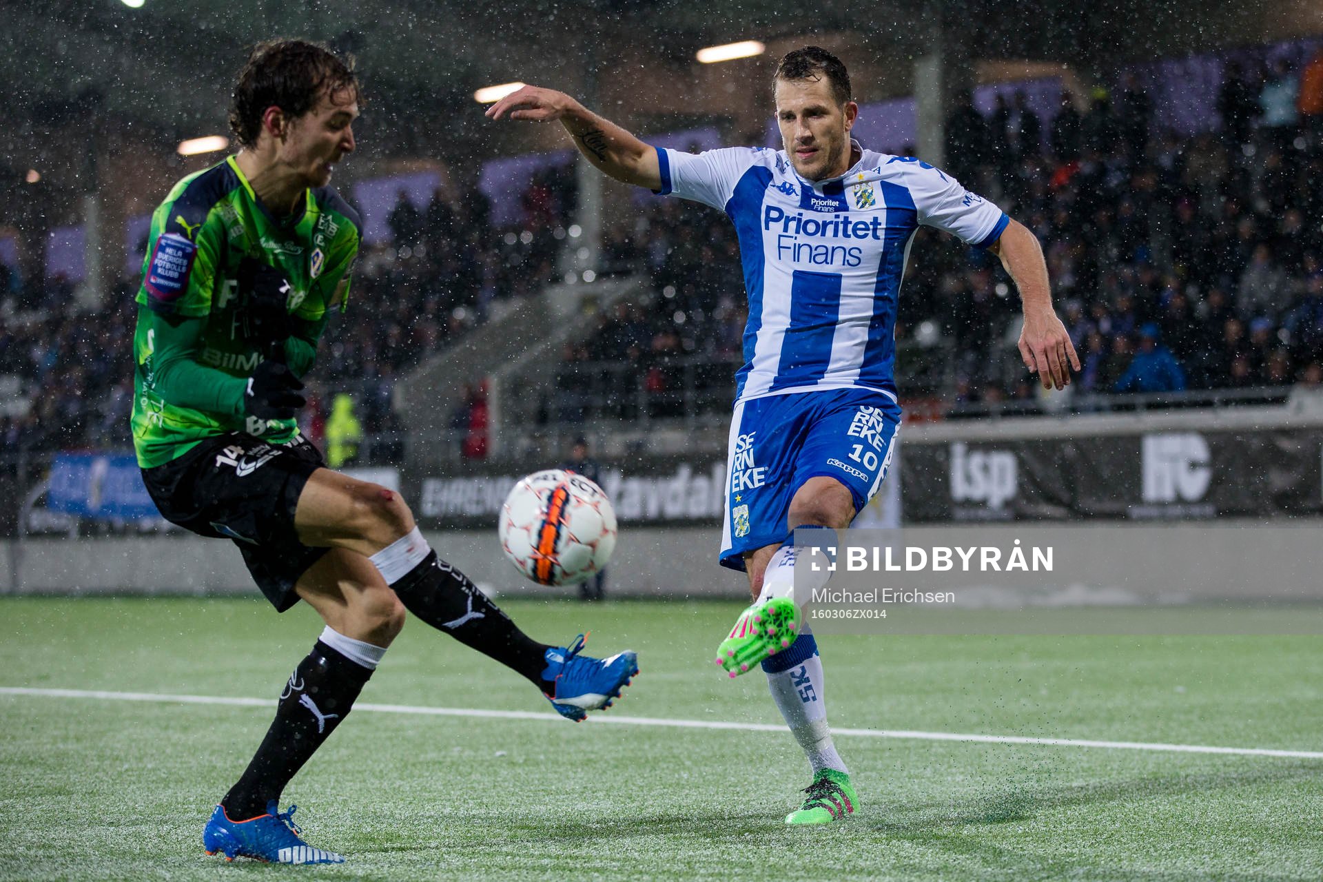 IFK Göteborgs Tobias Hysén mot Halmstads Alexander