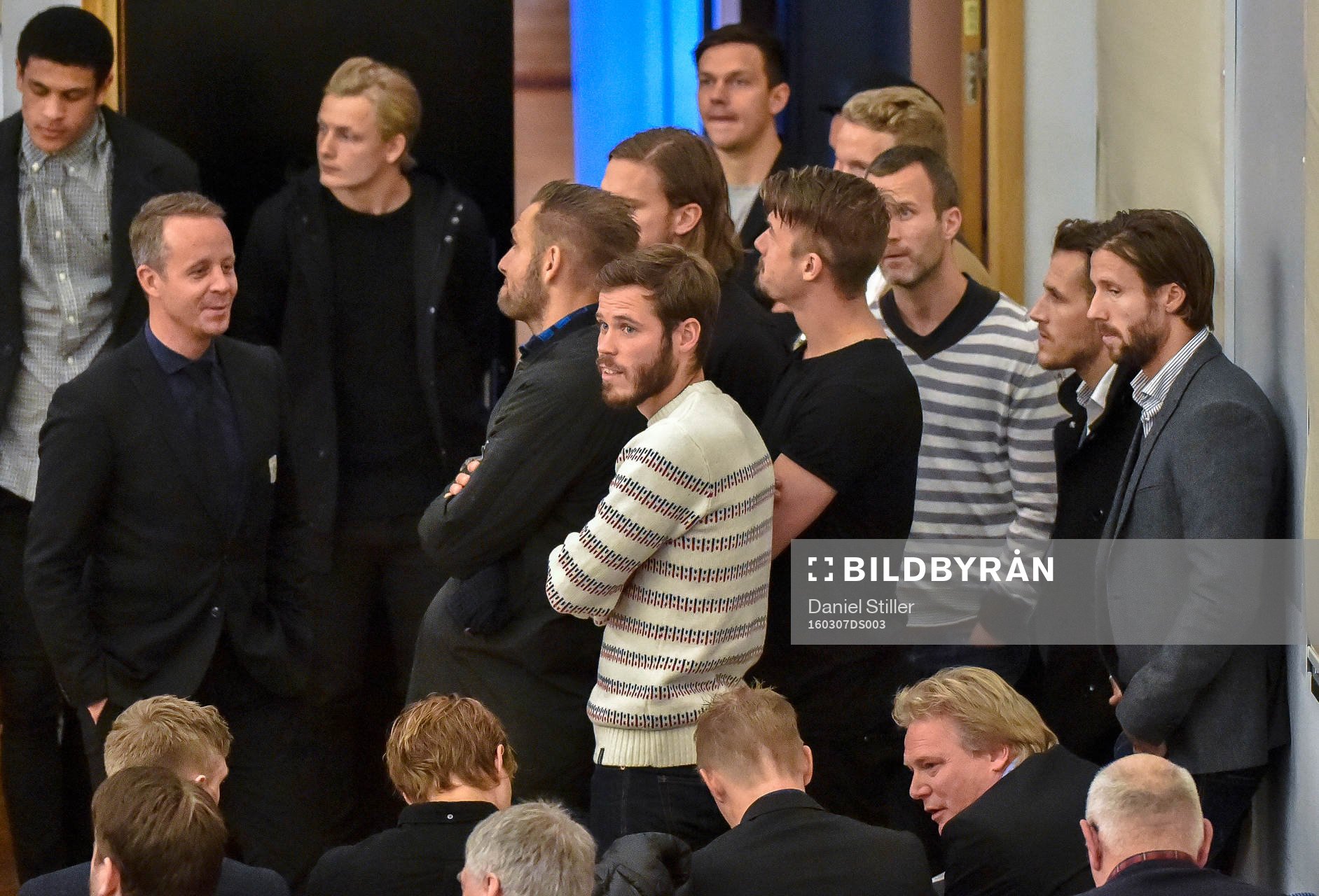 Delar ur spelartruppen på plats
