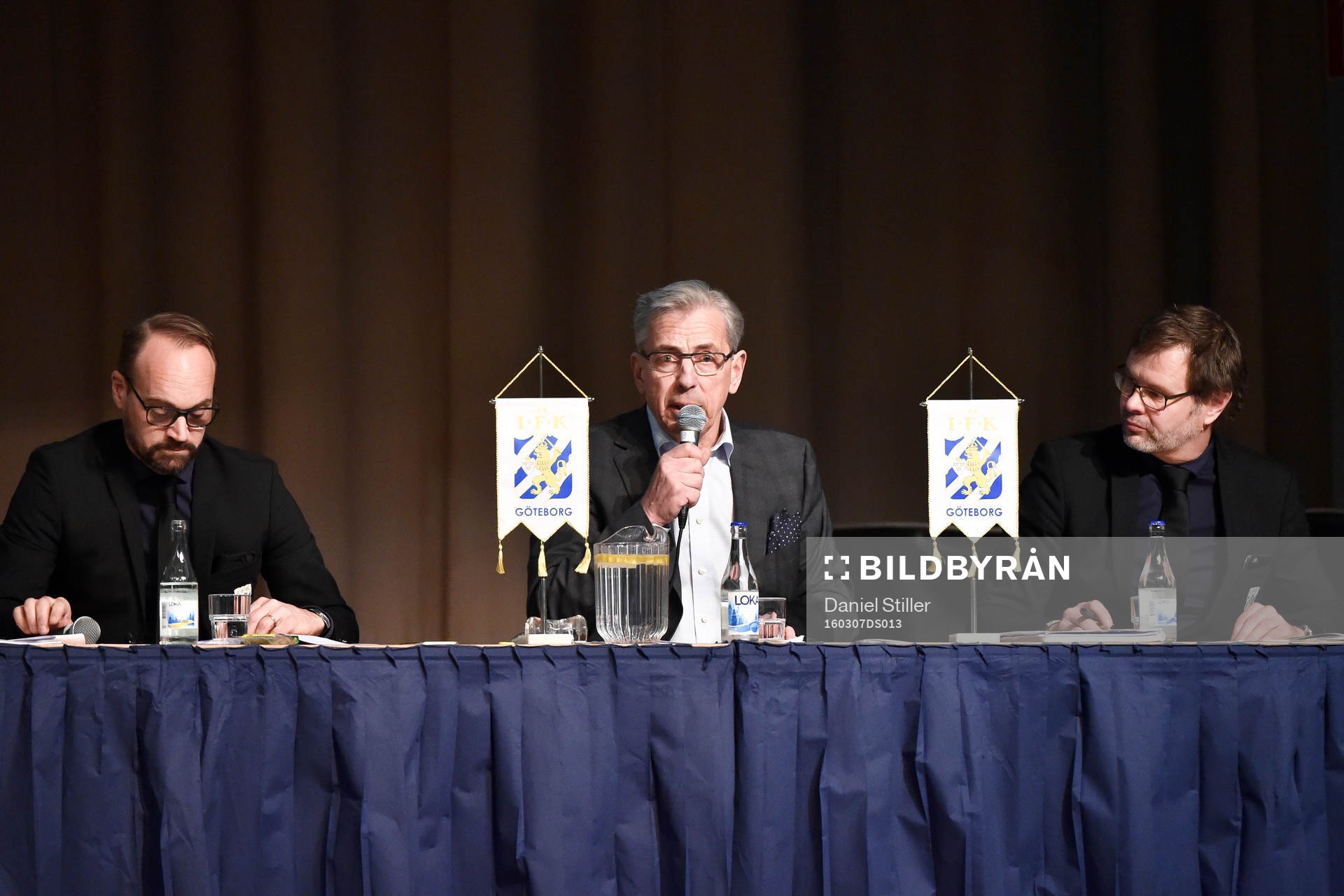 Styrelseledamot Olof Myhrman, Jan Hallberg och ordförande