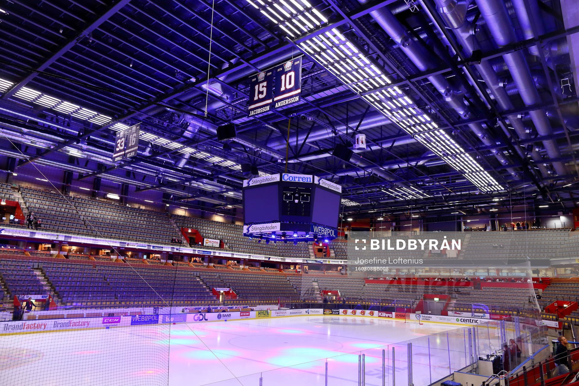 SAAB Arena innan ishockeymatchen i SHL mellan Linköping