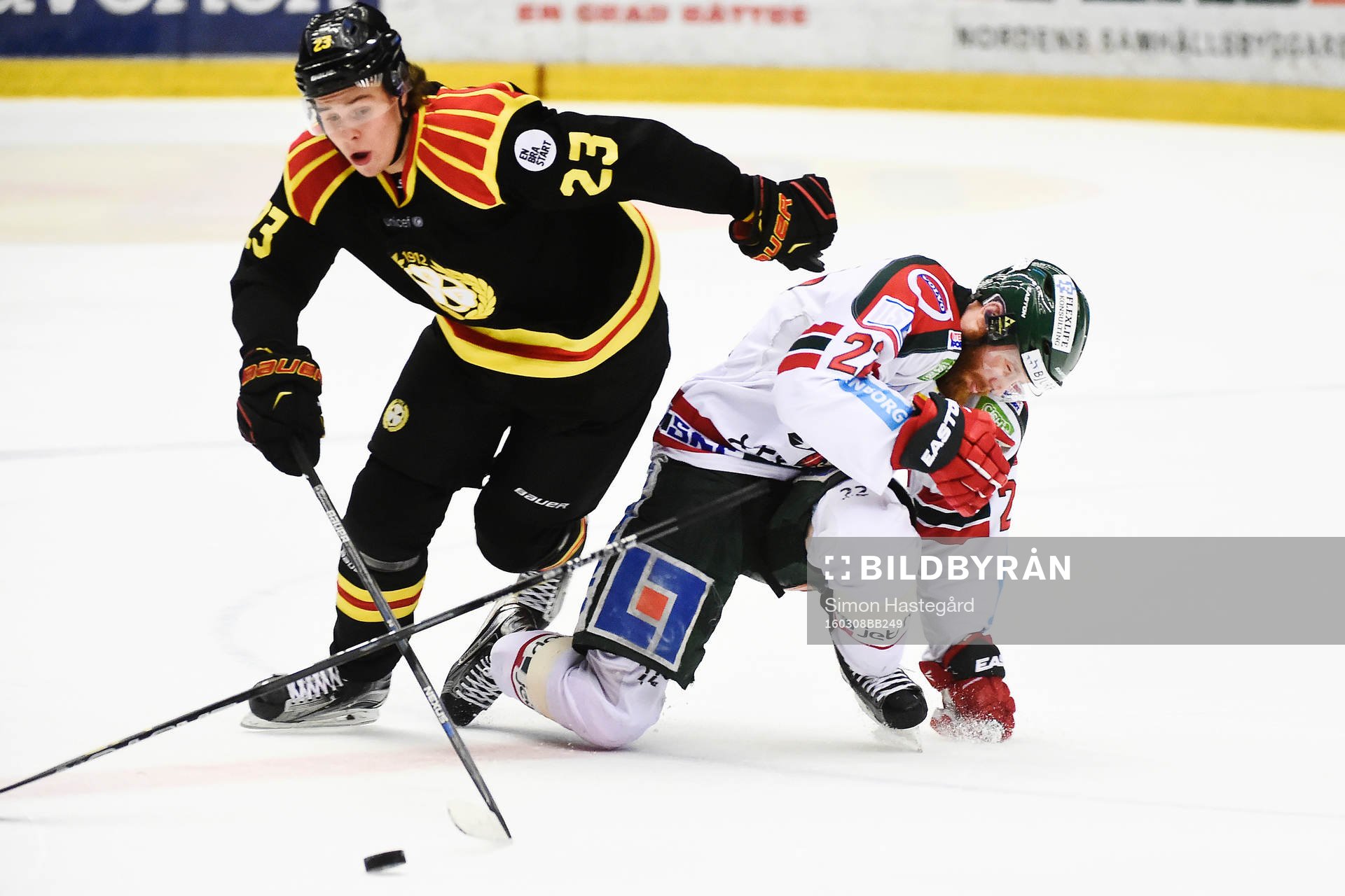 Brynäs Lucas Carlsson och Frölundas Robin Figren