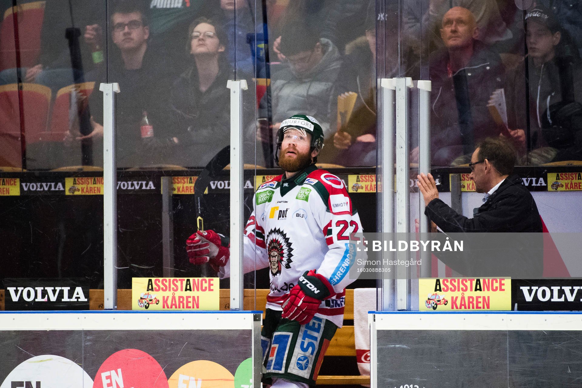 Frölundas Robin Figren blir utvisad