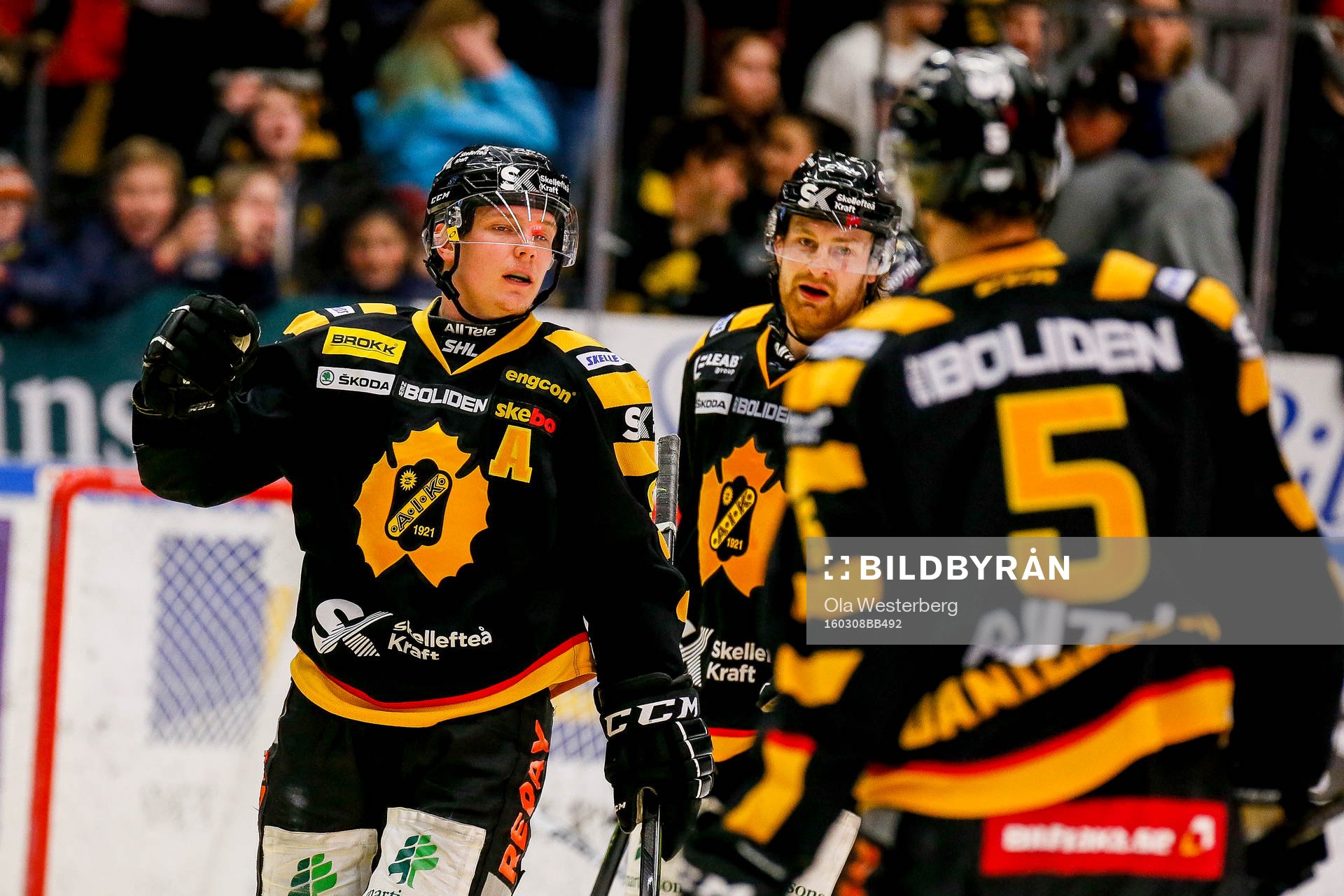 Skellefteås Patrik Zackrisson  jublar