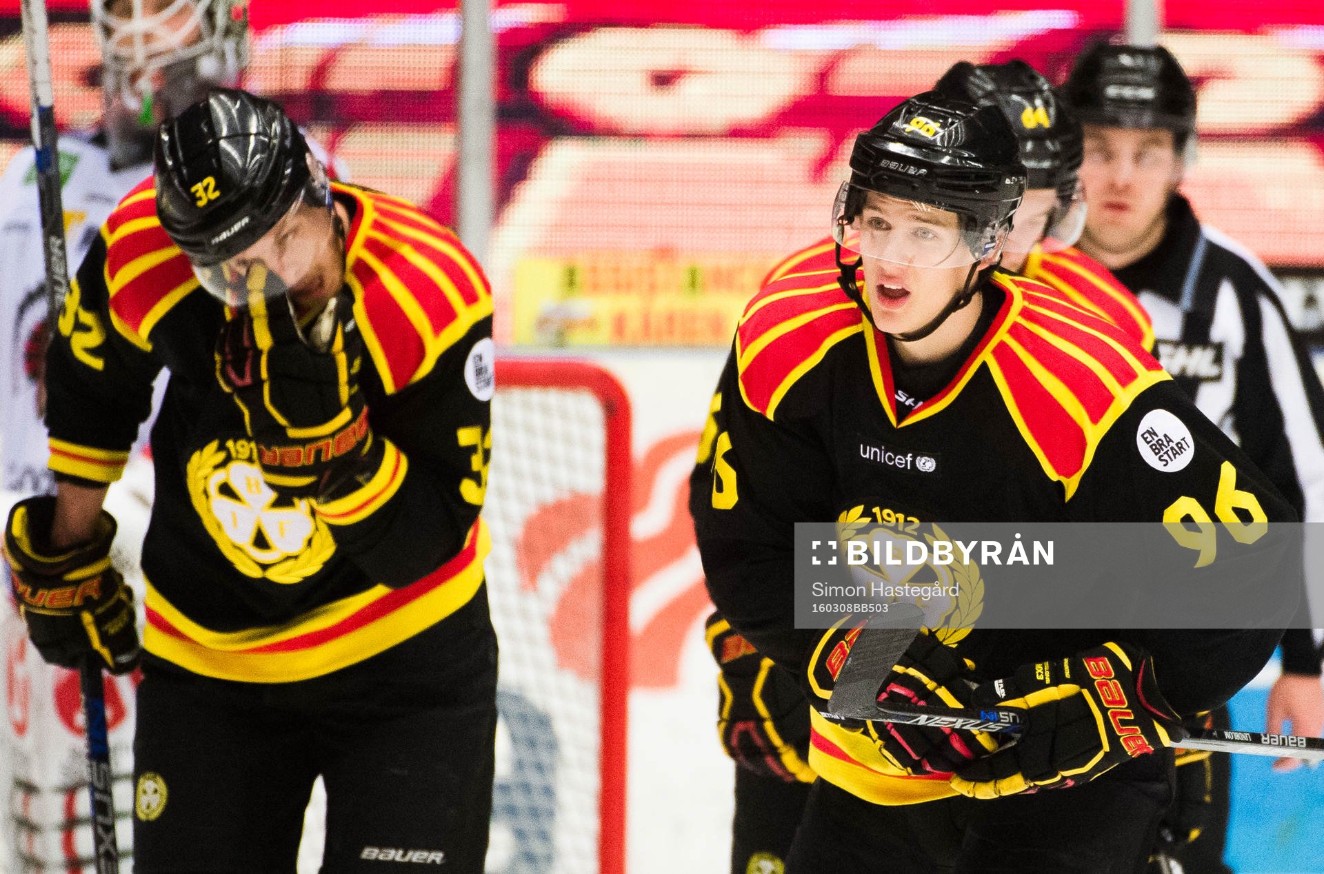Brynäs Nick Johnson  och Oskar Lindblom