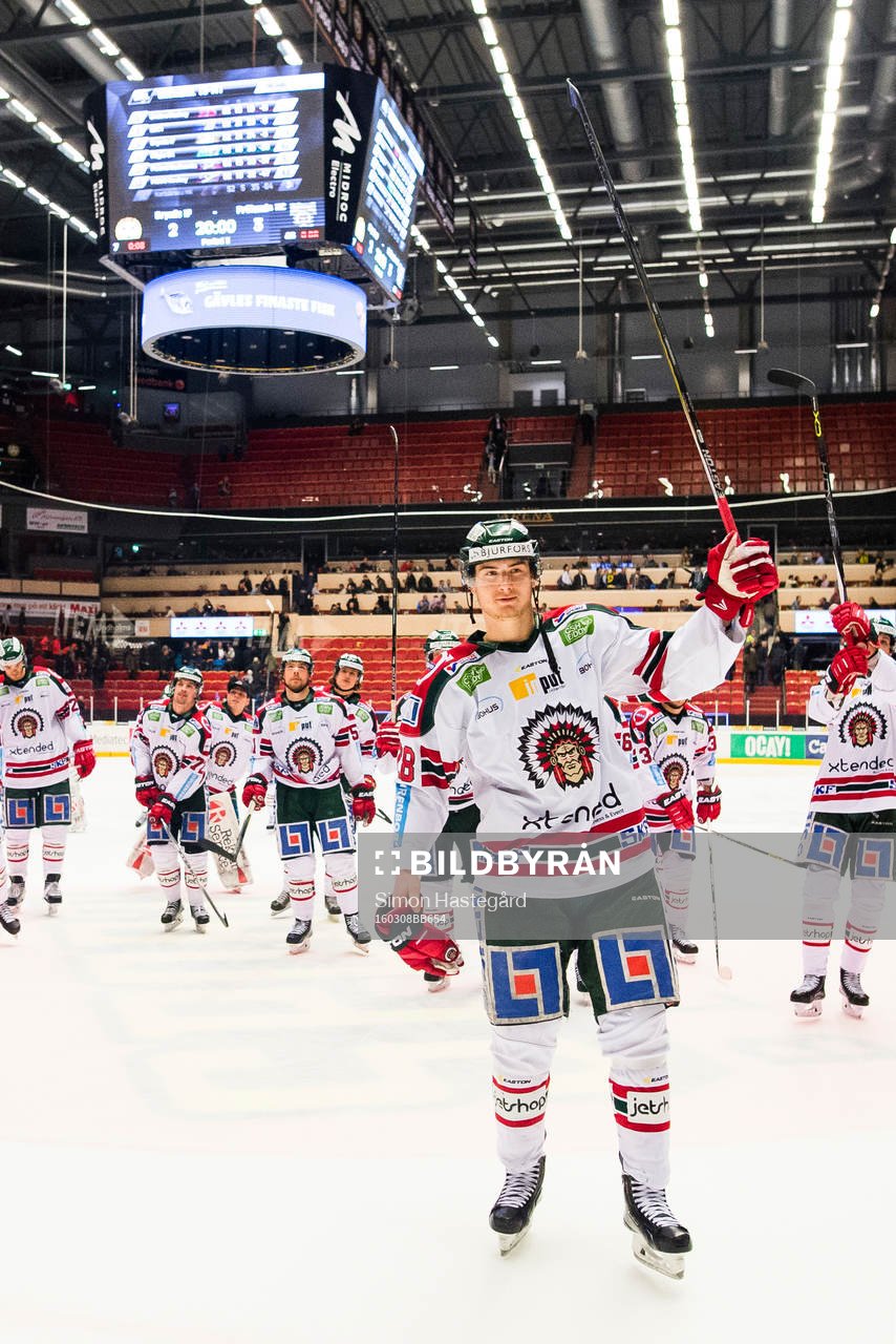 Frölundas Johan Sundström jublar