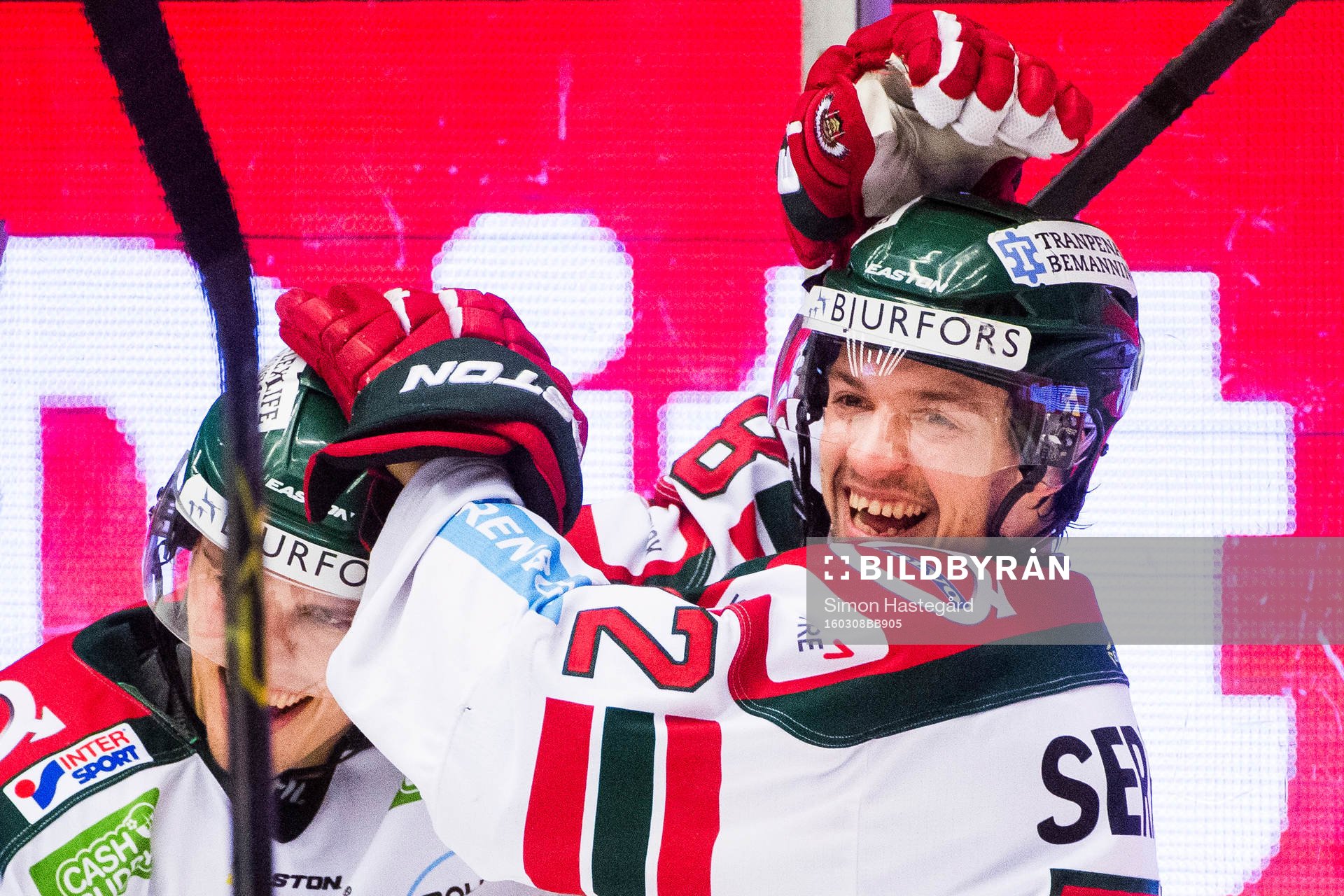 Frölundas Patrik Carlsson jublar