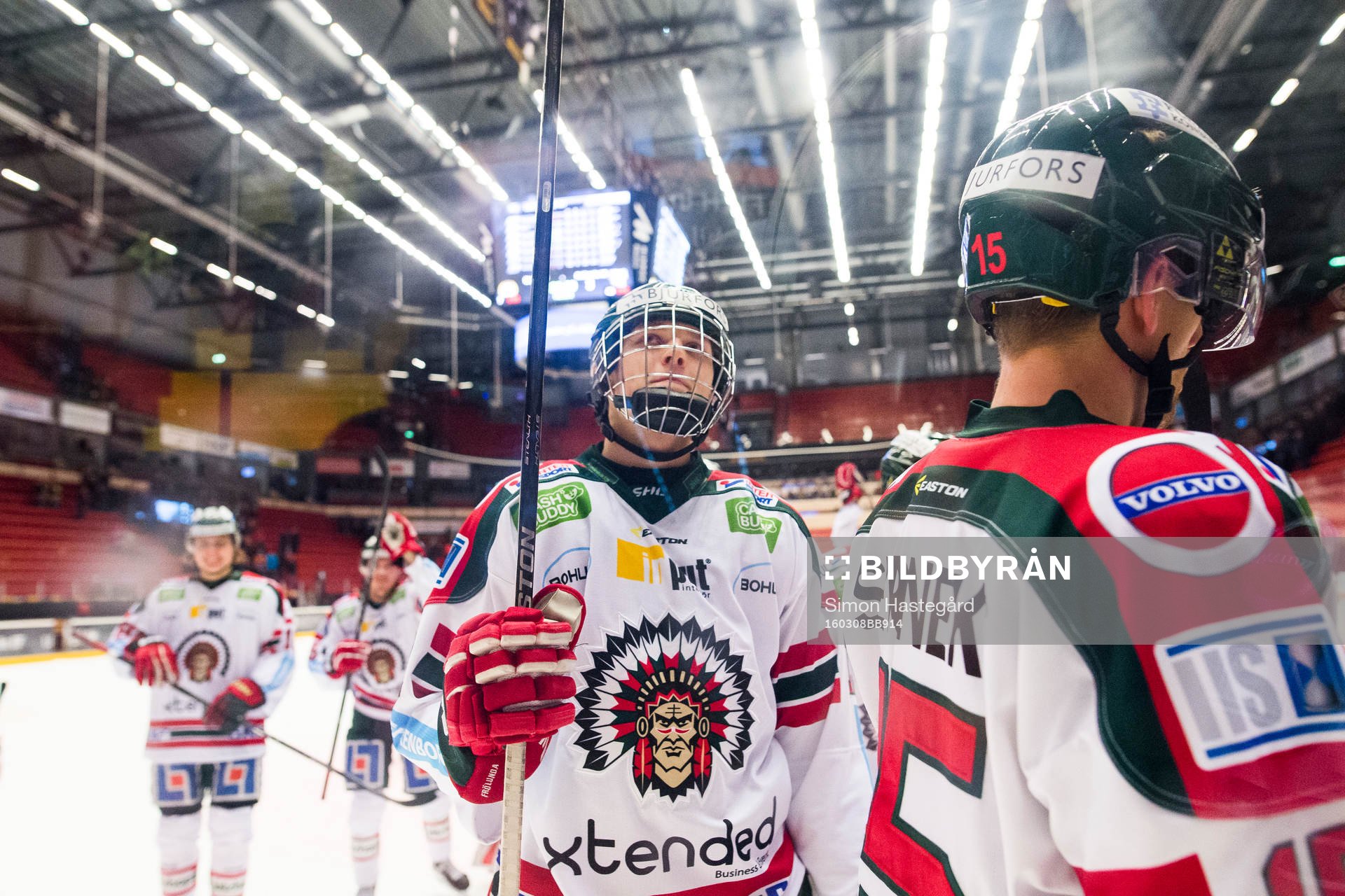 Frölundas Kristian Vesalainen jublar