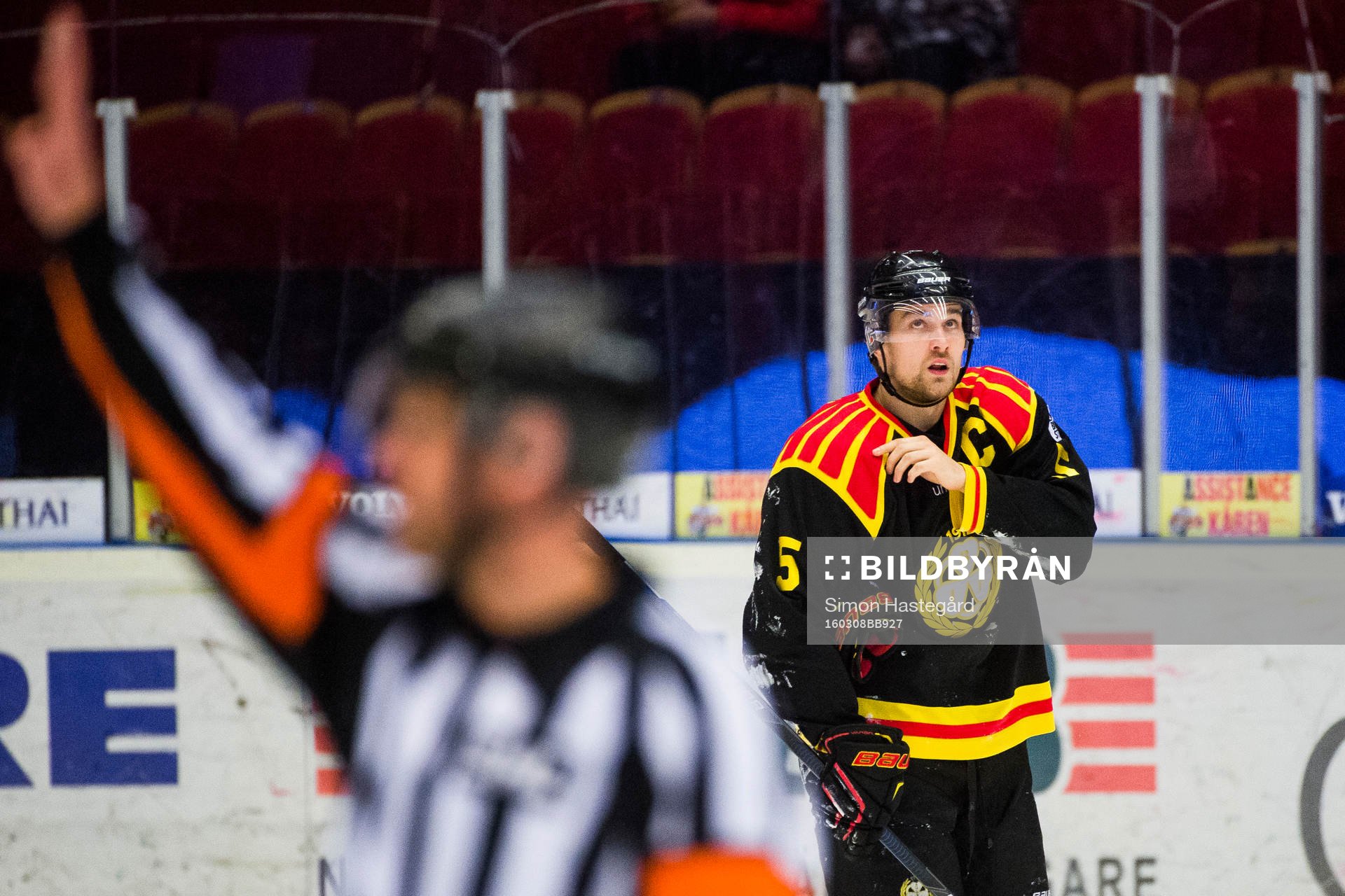 Brynäs Lukas Kilström deppar