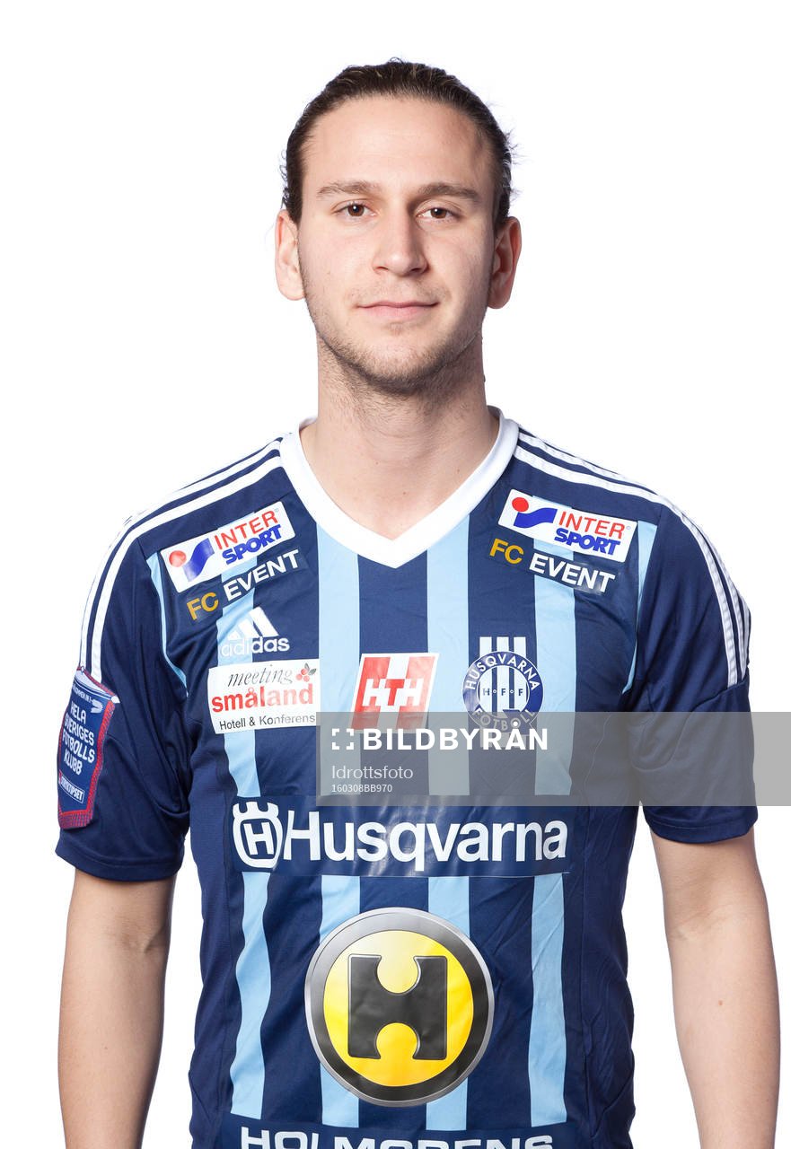 Edin Hamidovic poserar för ett porträtt den 8 mars 2016 i Husqvarna.