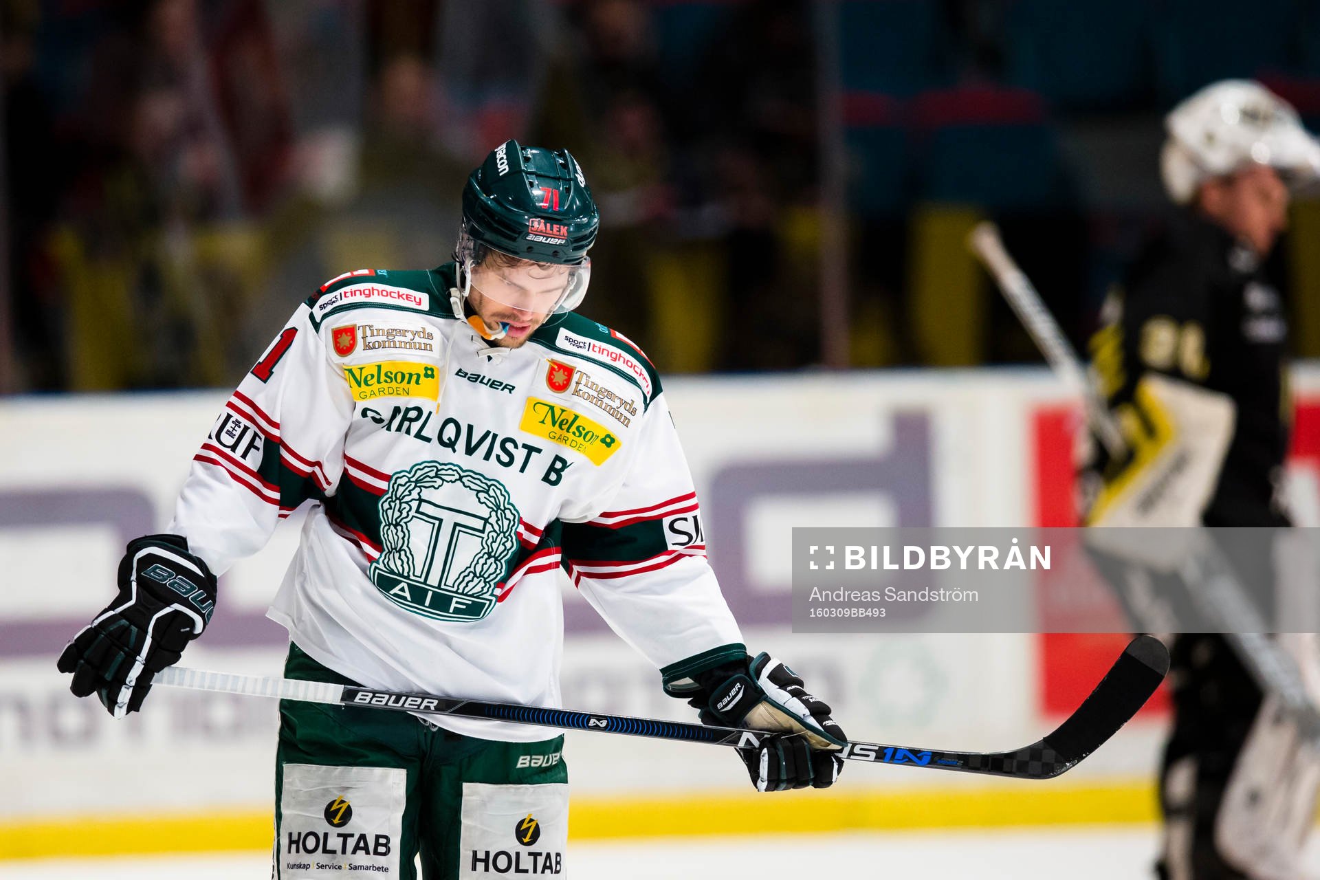 Tingsryds Eric Castonguay ser deppig ut