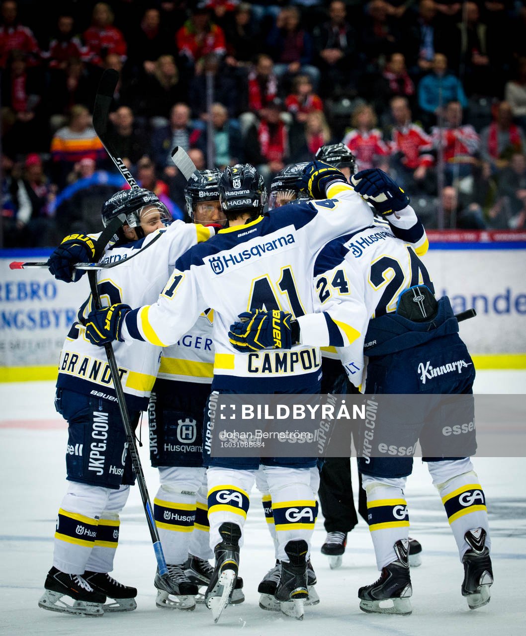 s Chris Campoli gör 2-1 och jublar med Pär Arlbrandt och