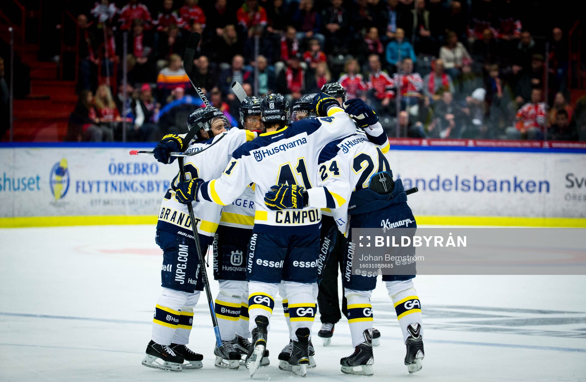 s Chris Campoli gör 2-1 och jublar med Pär Arlbrandt och