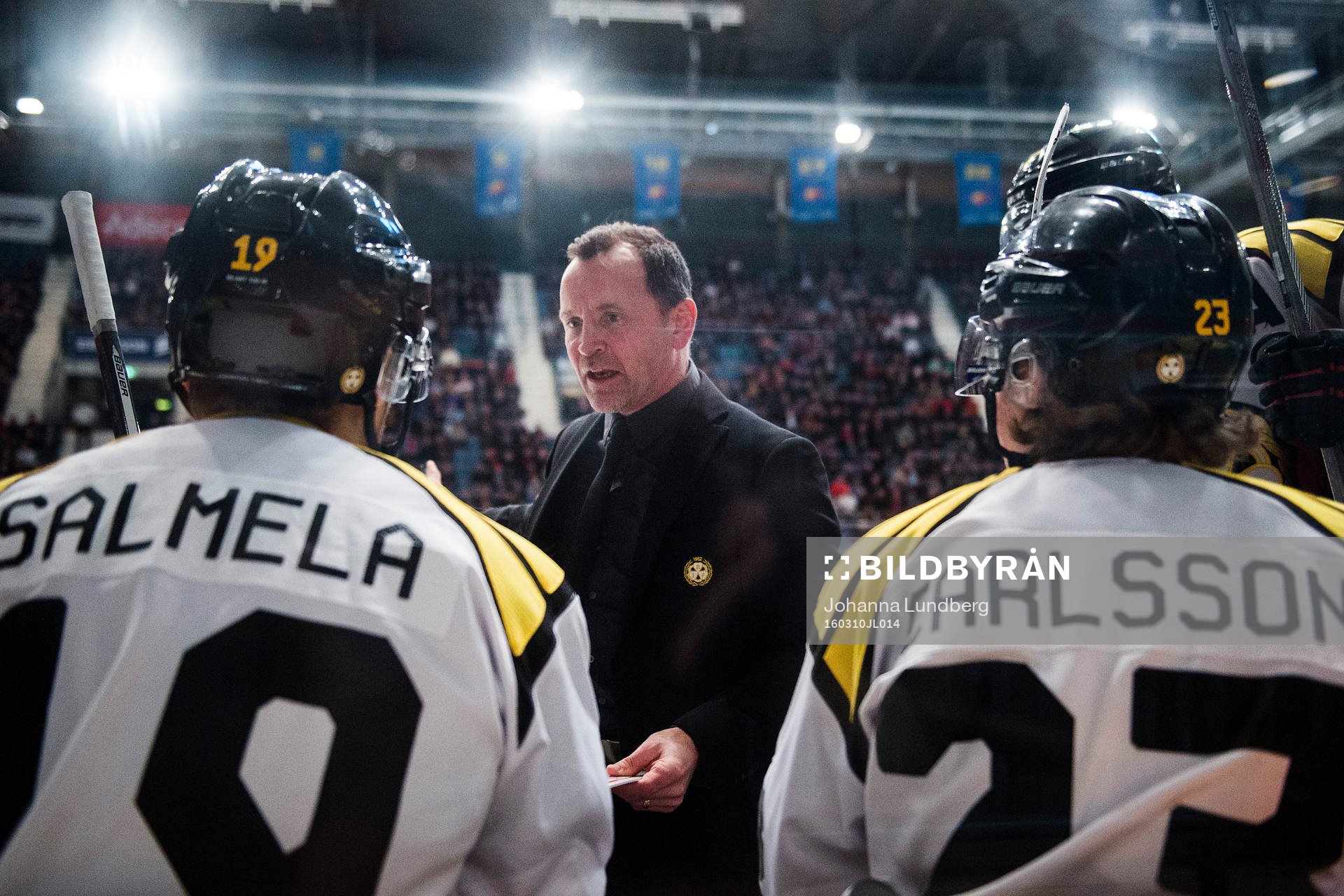 Brynäs tränare Thomas Berglund  i åttondelsfinal 1 i