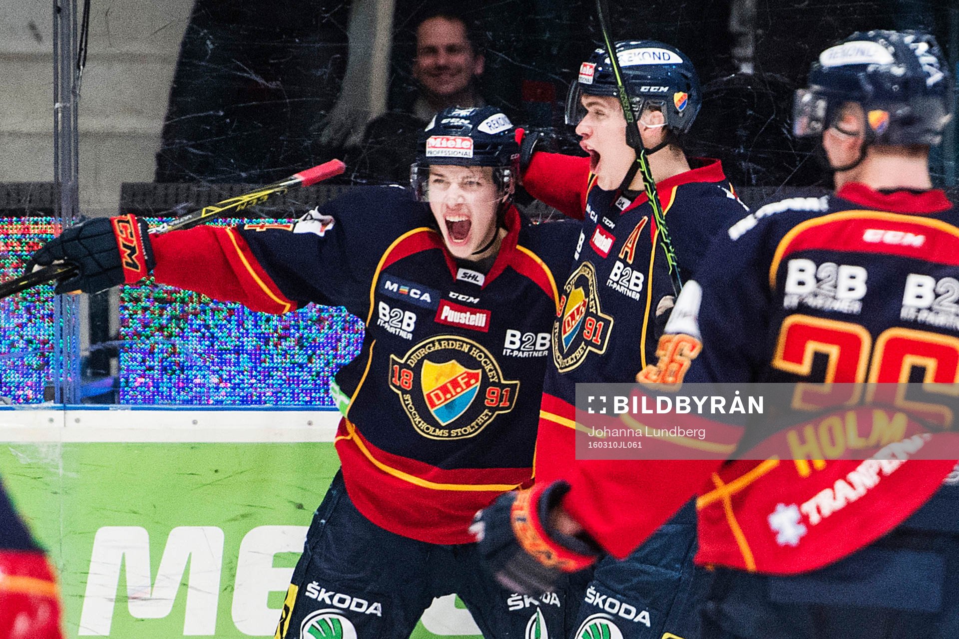 Djurgårdens Lukas Vejdemo jublar