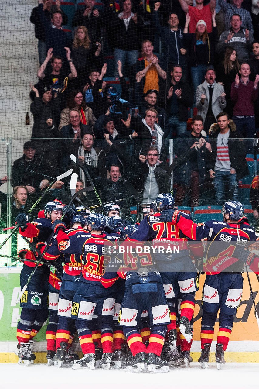 Djurgårdens spelare jublar