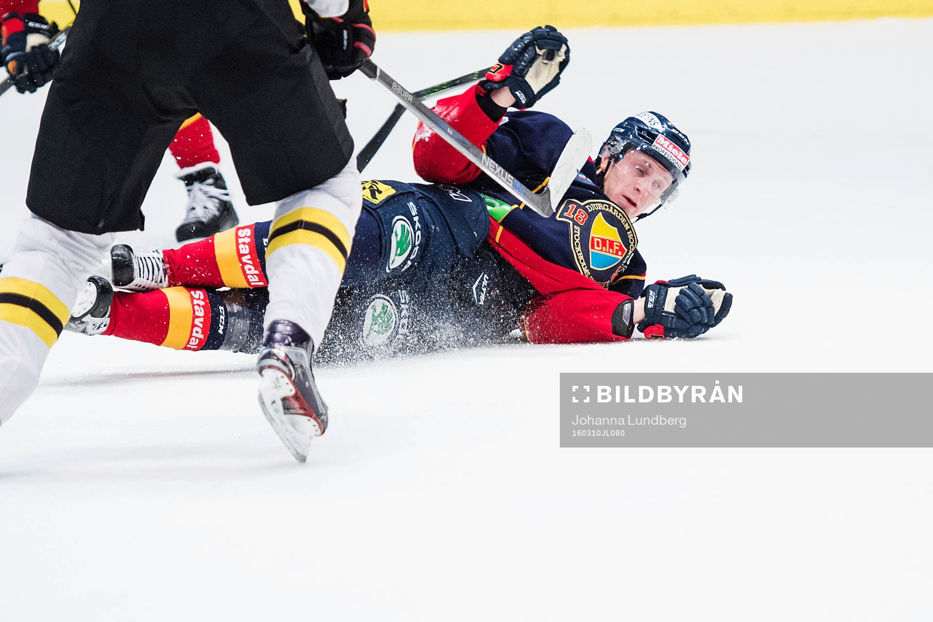 Djurgårdens Marcus Sörensen faller i åttondelsfinal 1 i