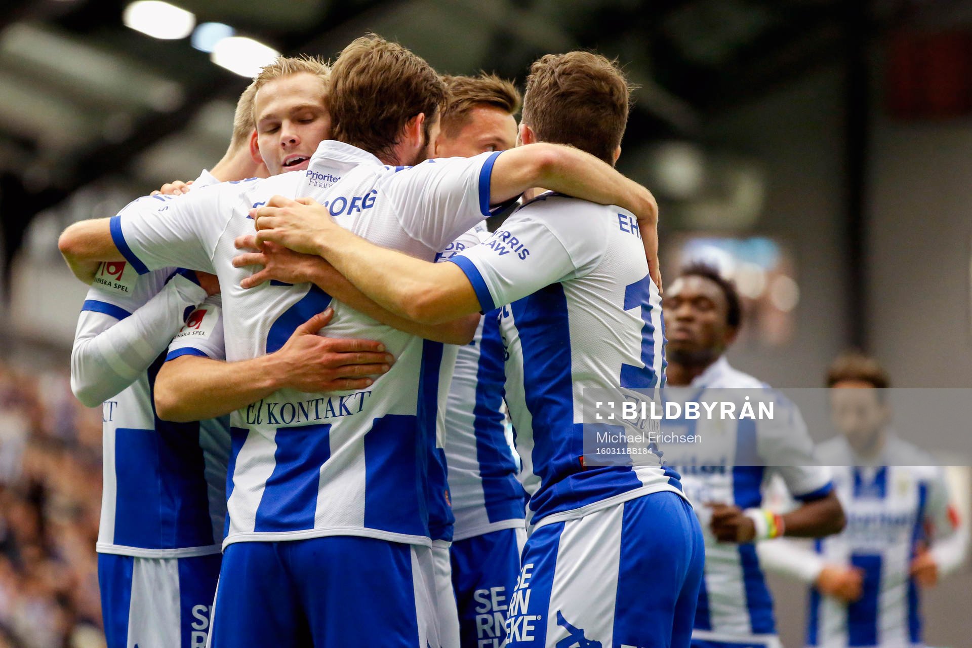 IFK Göteborgs Sören Rieks jublar efter 1-0 under en träningsmatch i fotboll mellan IFK Göteborg och Jönköping Södra den 11 mars 2016 i Göteborg.