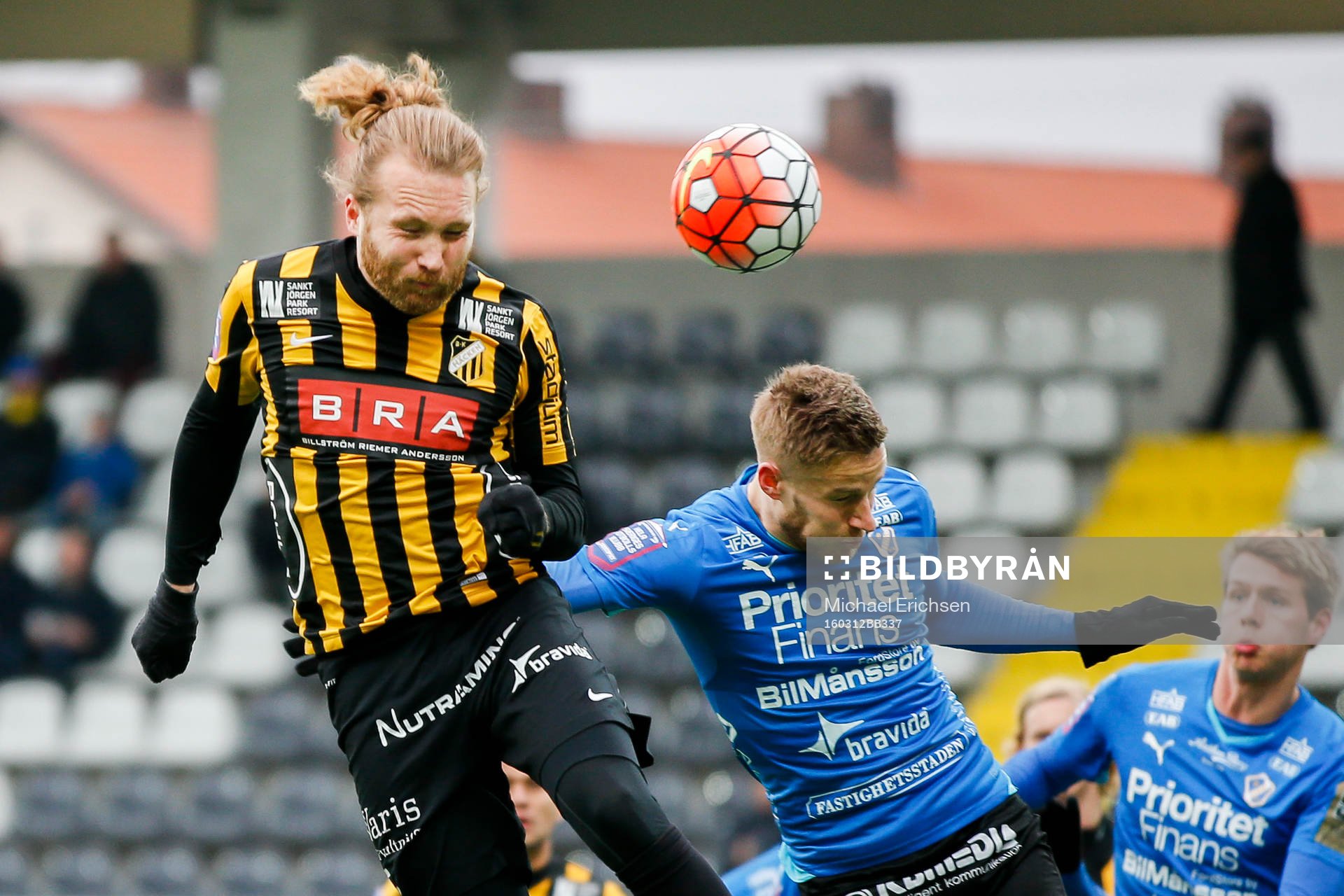 Häckens Emil Wahlström och Halmstads Alexander Ruud Tveter