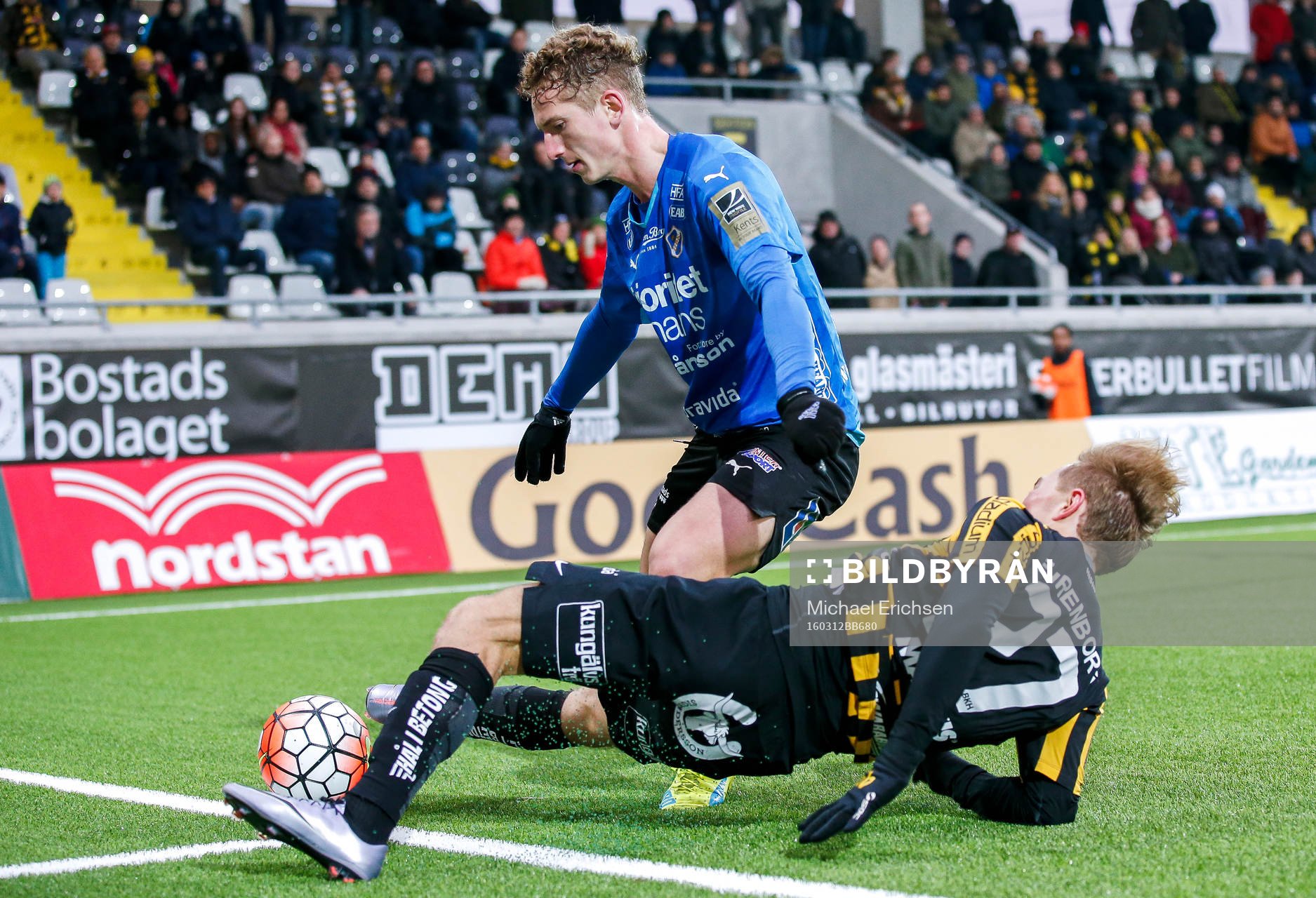 Halmstads Andreas Bengtsson och Häckens Joel Andersson