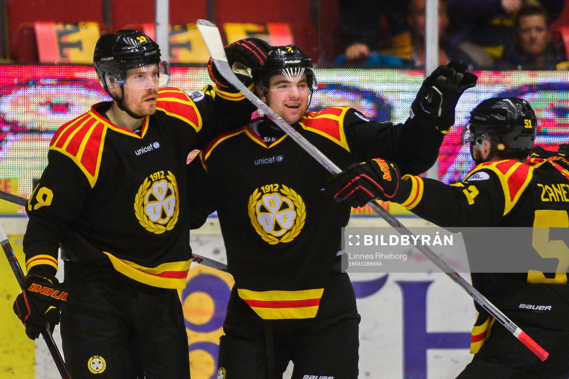 Brynäs Anssi Salmela , Ponthus Westerholm och Marc Zanetti
