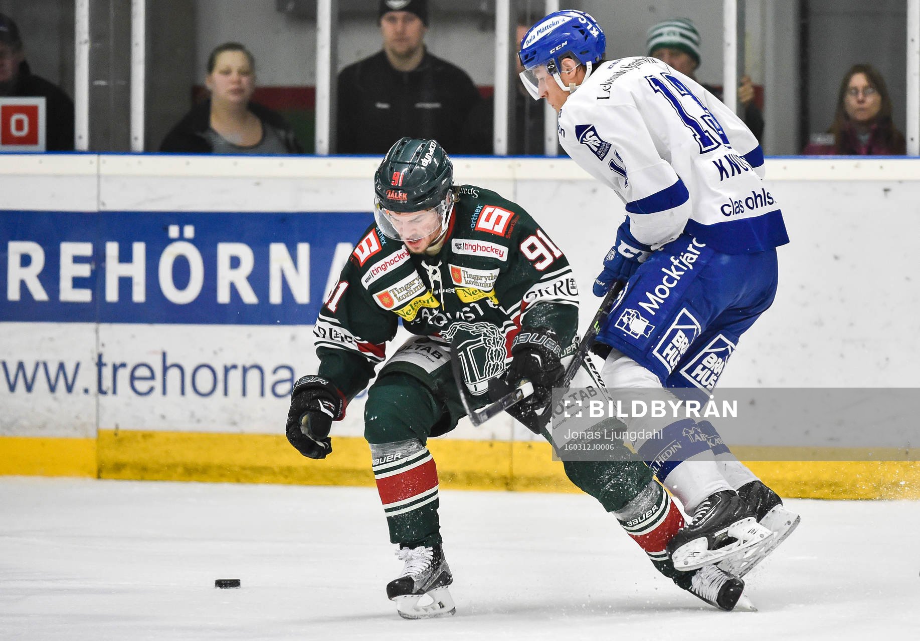Tingsryds Joakim Högberg och Leksands Jon Knuts