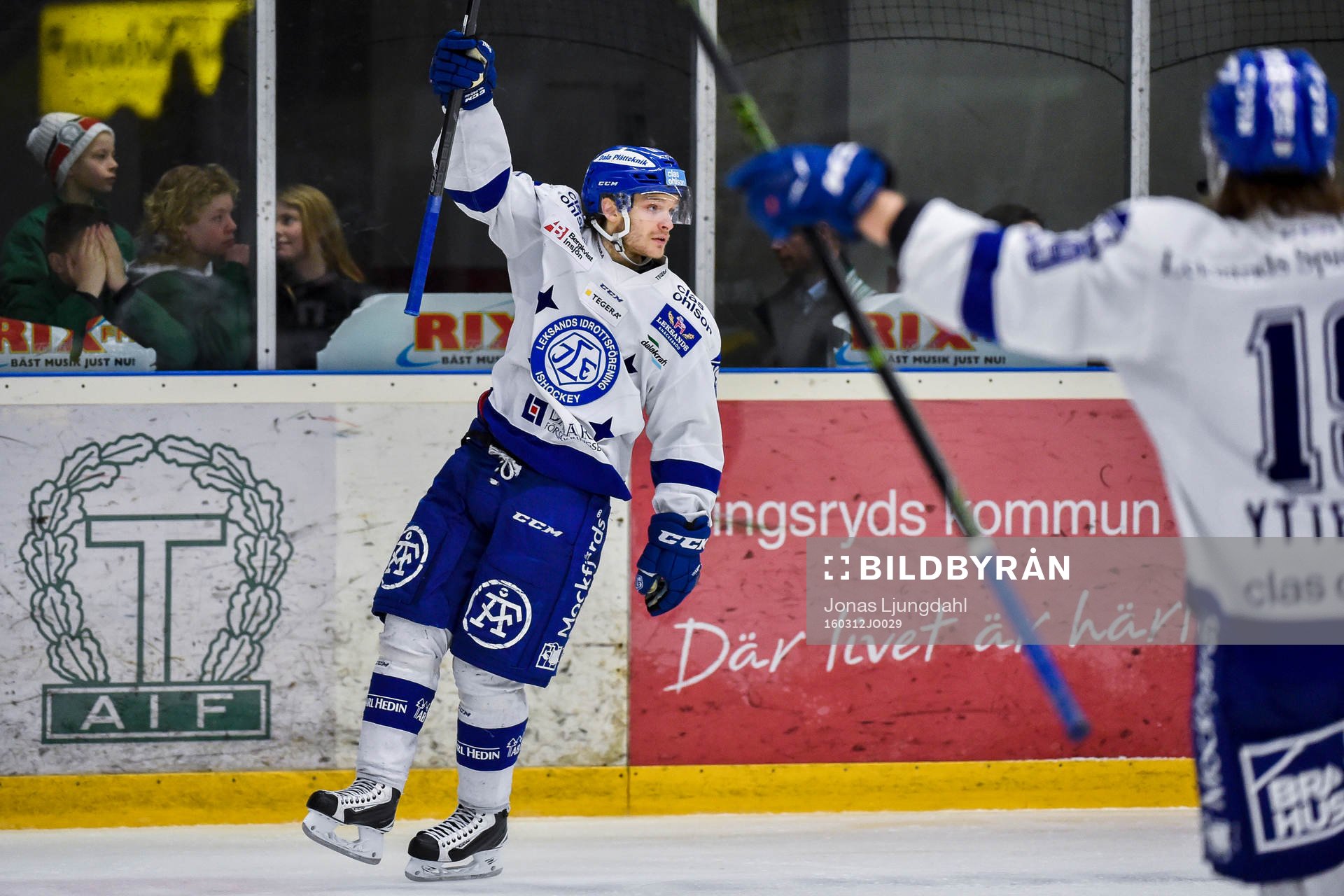 Leksands Johan Olofsson jublar