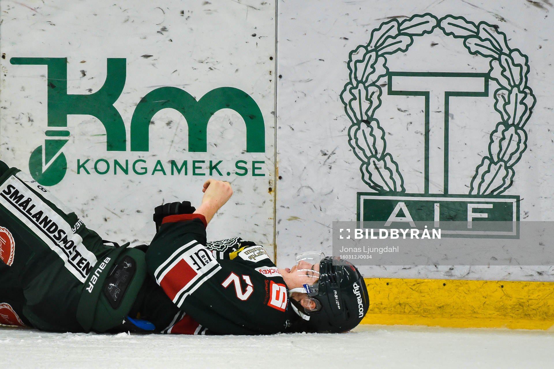 Tingsryds Hannes Johansson har ont