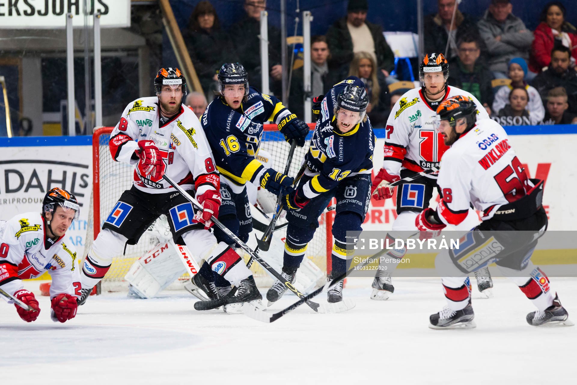 Örebros Marcus Weinstock, Viktor Ekbom och Örebros Johan
