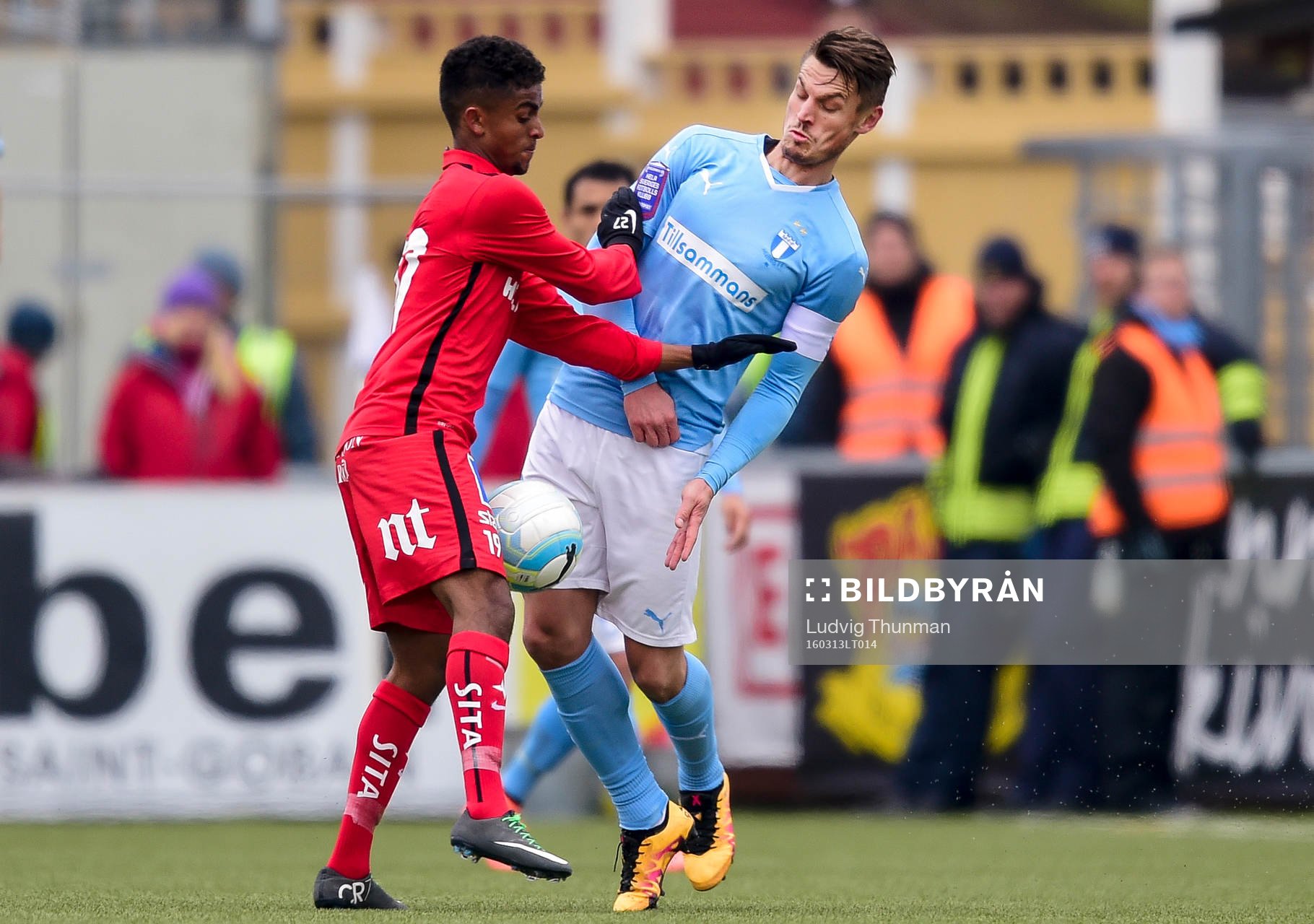 Norrköpings Tesfaldet Tekie och Malmö FFs Markus Rosenberg
