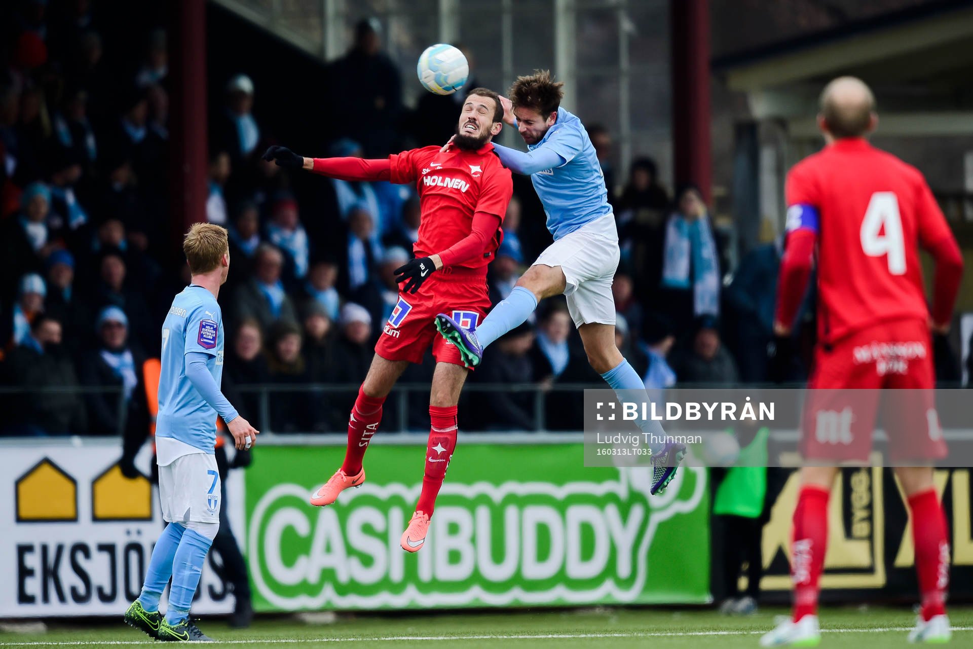 Norrköpings Emir Kujovic och Malmö FFs Kári Árnason